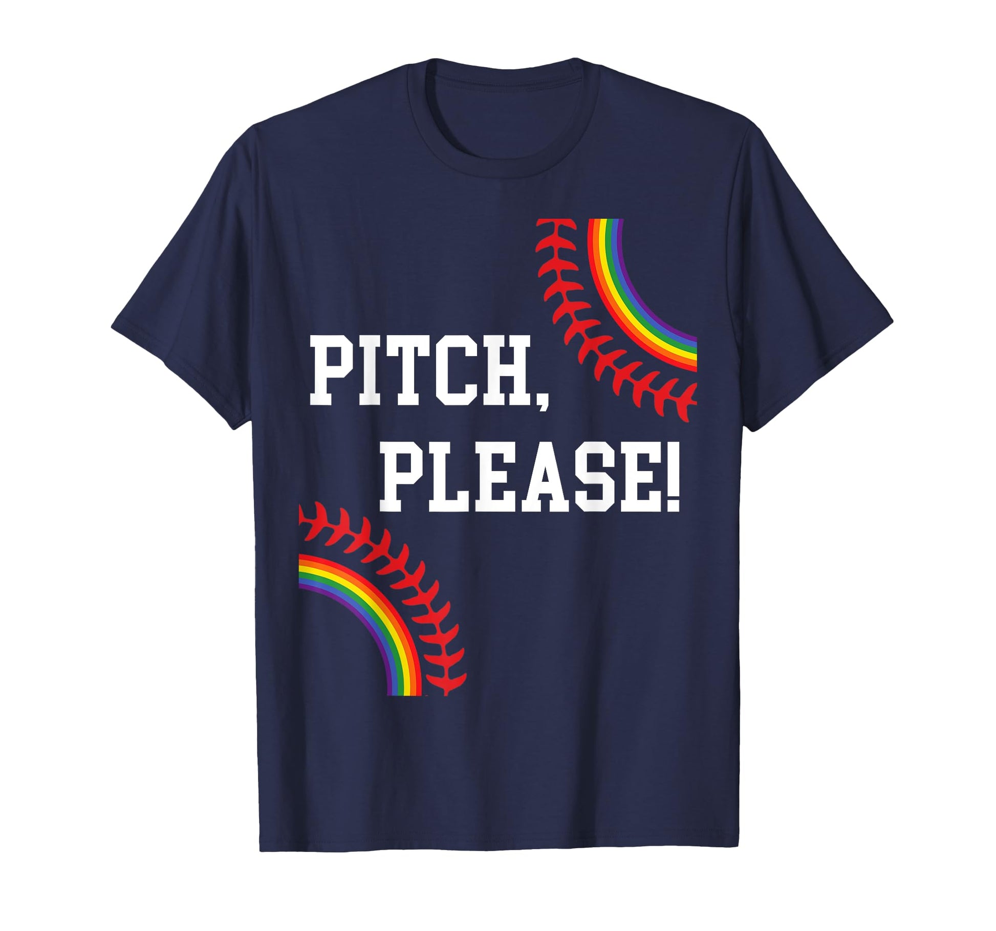 Lgbtqia2S Pride Month Baseball Rainbow T-Shirt - Minimalist Print Unisex - T-Shirt, Sweatshirt, Hoodie