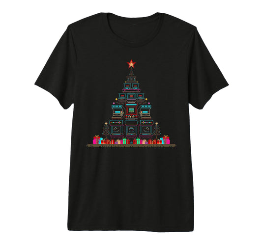 Arcade Games Gaming Tree Tri Blend T-Shirt - Casual Everyday Wear Men Women - T-Shirt, Sweatshirt, Hoodie