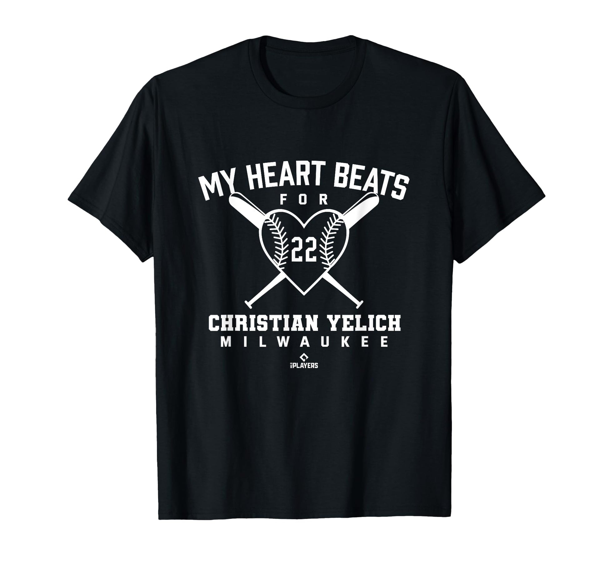 My Heart Beats Christian Yelich T-Shirt - Custom Art Print Men Women - T-Shirt, Sweatshirt, Hoodie