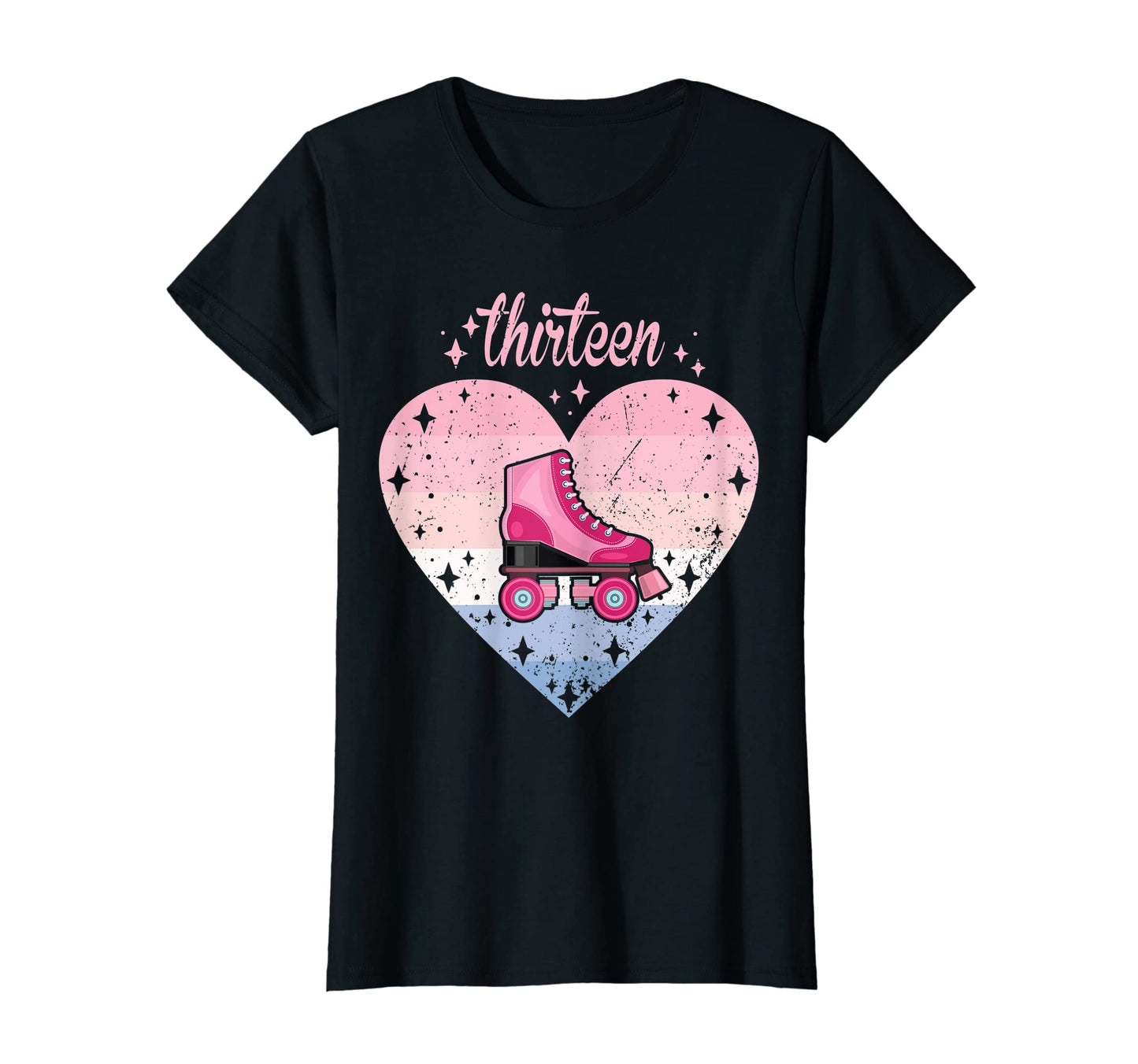 13 Year Old Roller Skating Birthday 13Th B T-Shirt - Graphic Print Unisex - T-Shirt, Sweatshirt, Hoodie