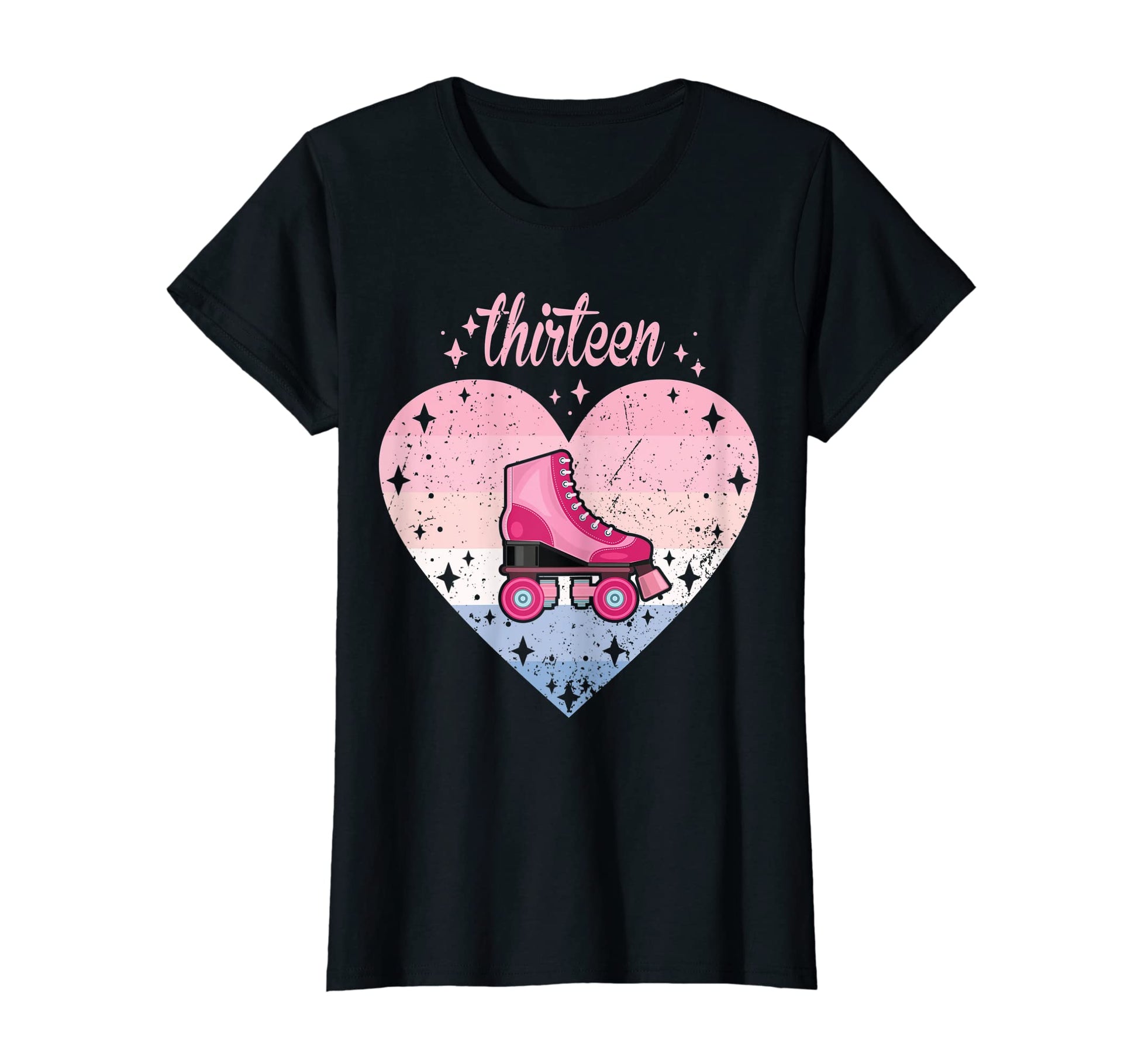 13 Year Old Roller Skating Birthday 13Th B T-Shirt - Graphic Print Unisex - T-Shirt, Sweatshirt, Hoodie