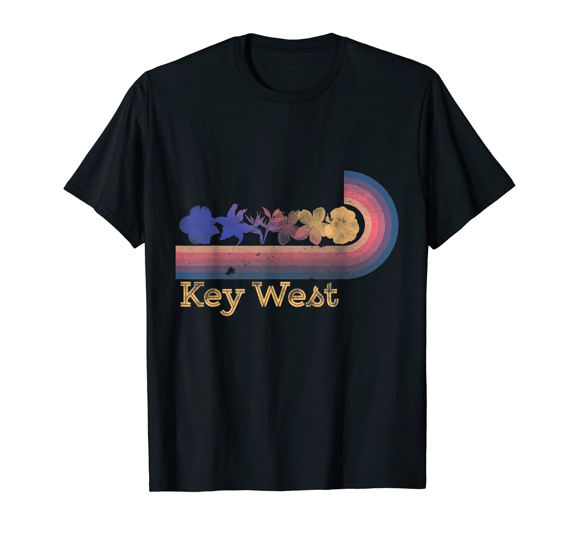 Key West Tropical Flowers 80S Surfing T-Shirt - Streetwear Style Men Women - T-Shirt, Sweatshirt, Hoodie