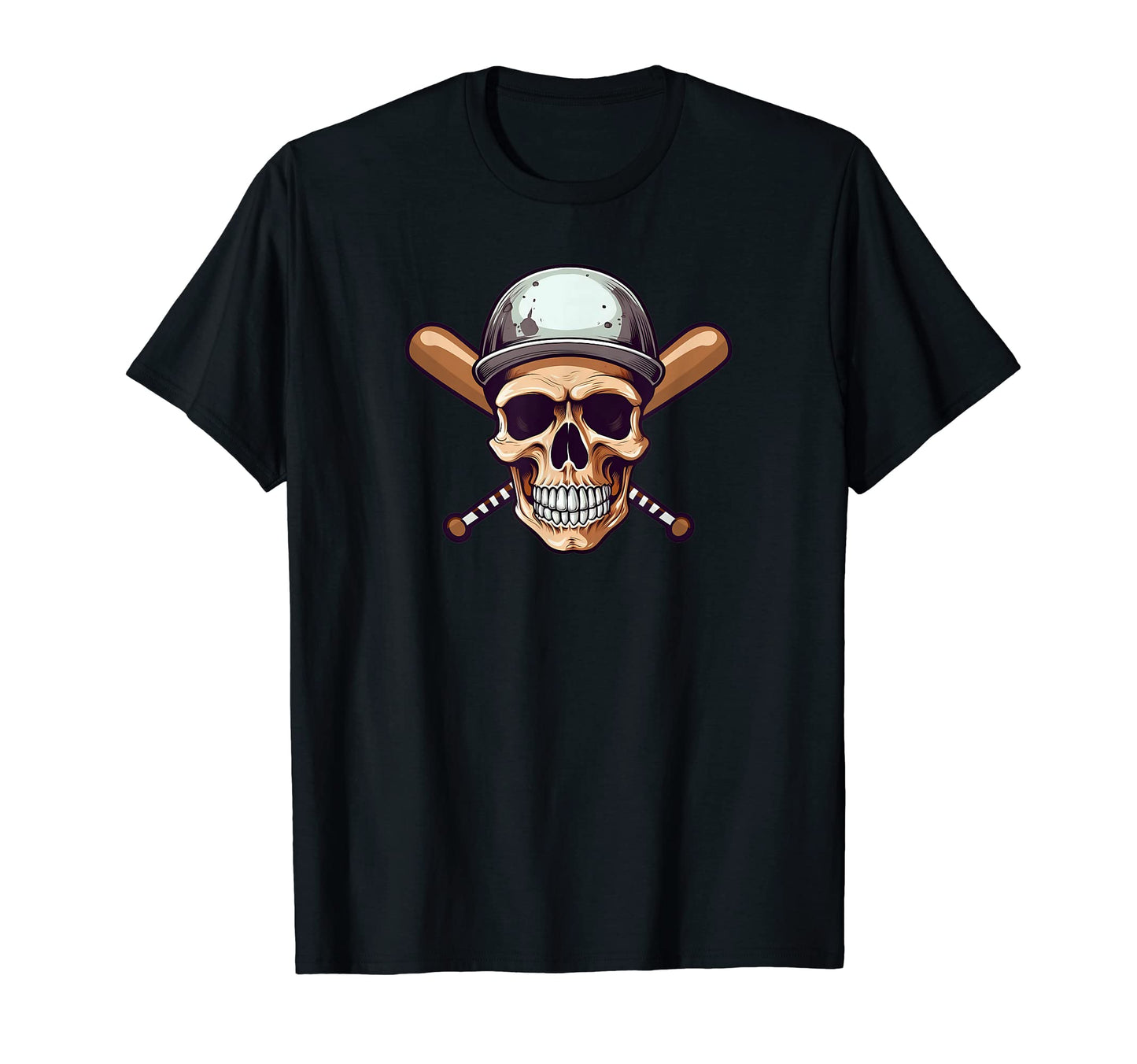 Skull Baseball Bats Baseball Dad T-Shirt - Trendy Graphic for Adults - T-Shirt, Sweatshirt, Hoodie