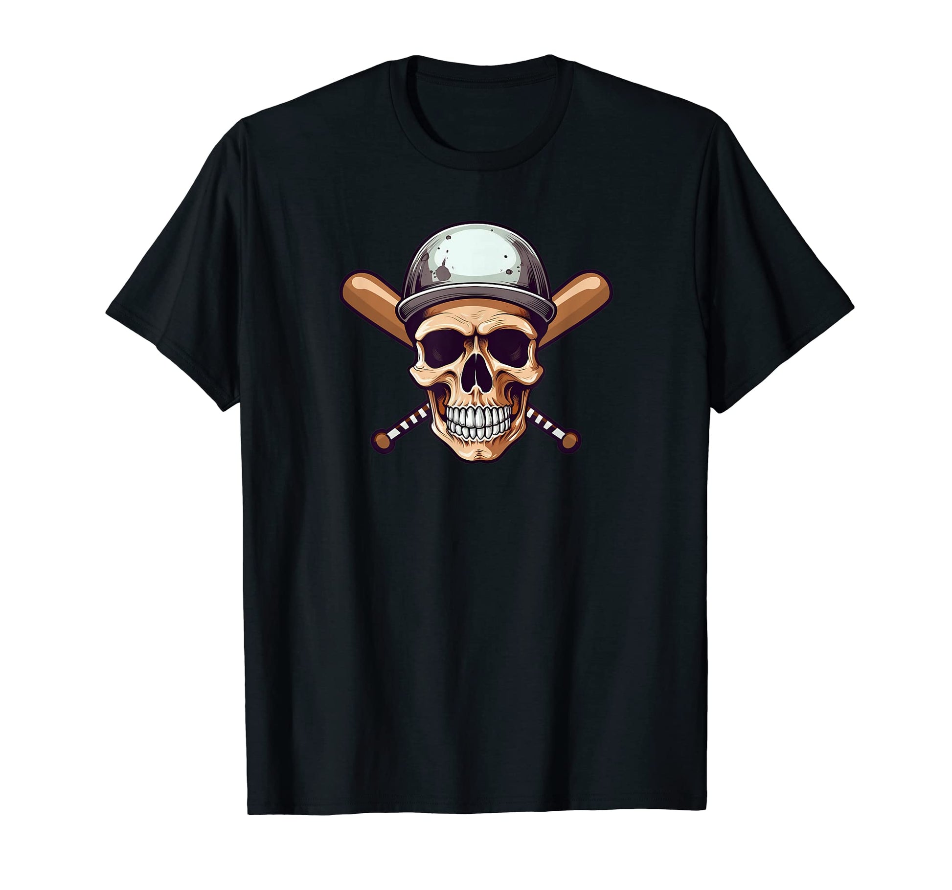 Skull Baseball Bats Baseball Dad T-Shirt - Trendy Graphic for Adults - T-Shirt, Sweatshirt, Hoodie