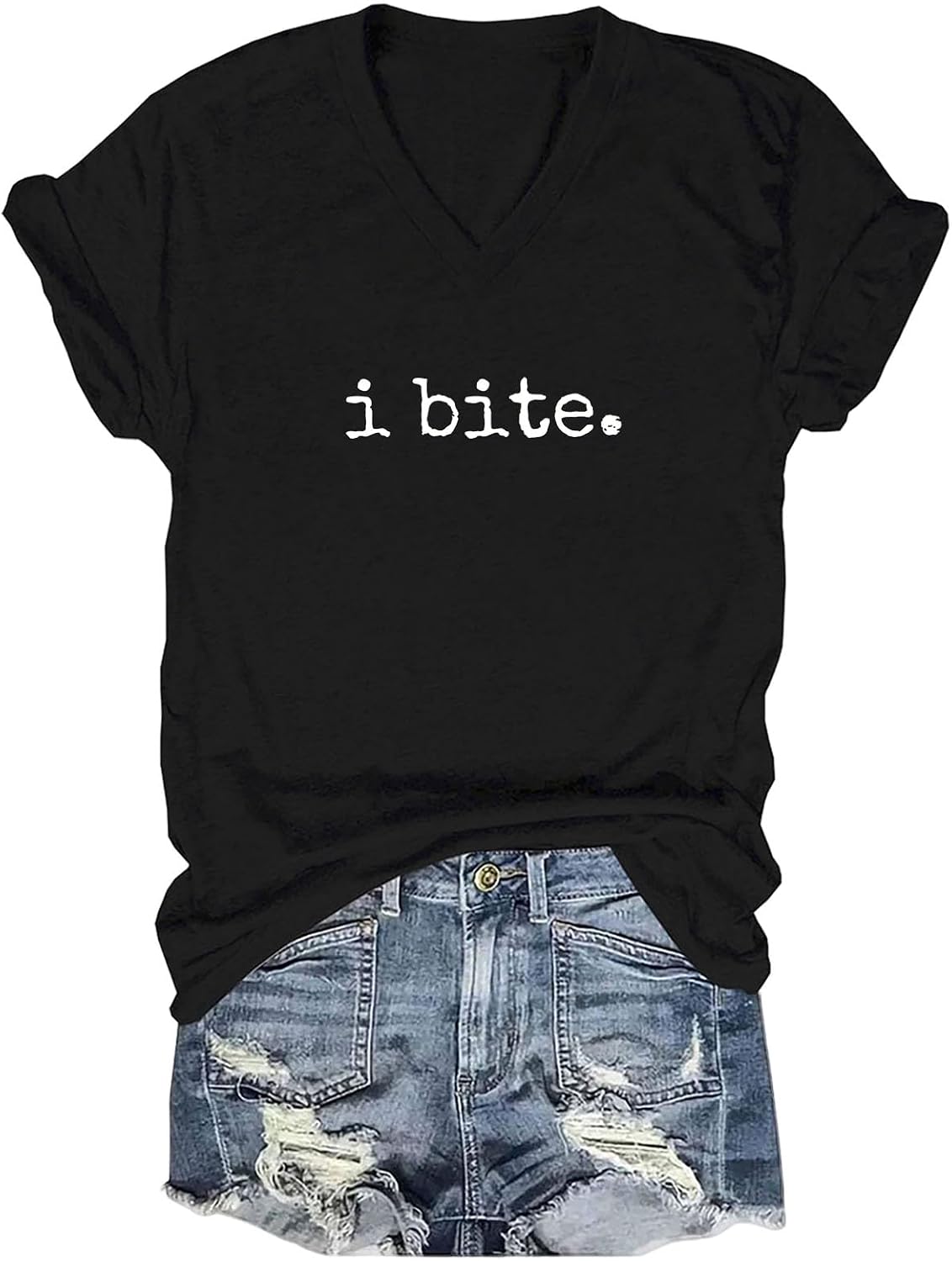 I Bite Funny Sarcastic Saying of Warning Graphic - Adult & Kids T-Shirts, Sweatshirts & Hoodies apparel design preview 1