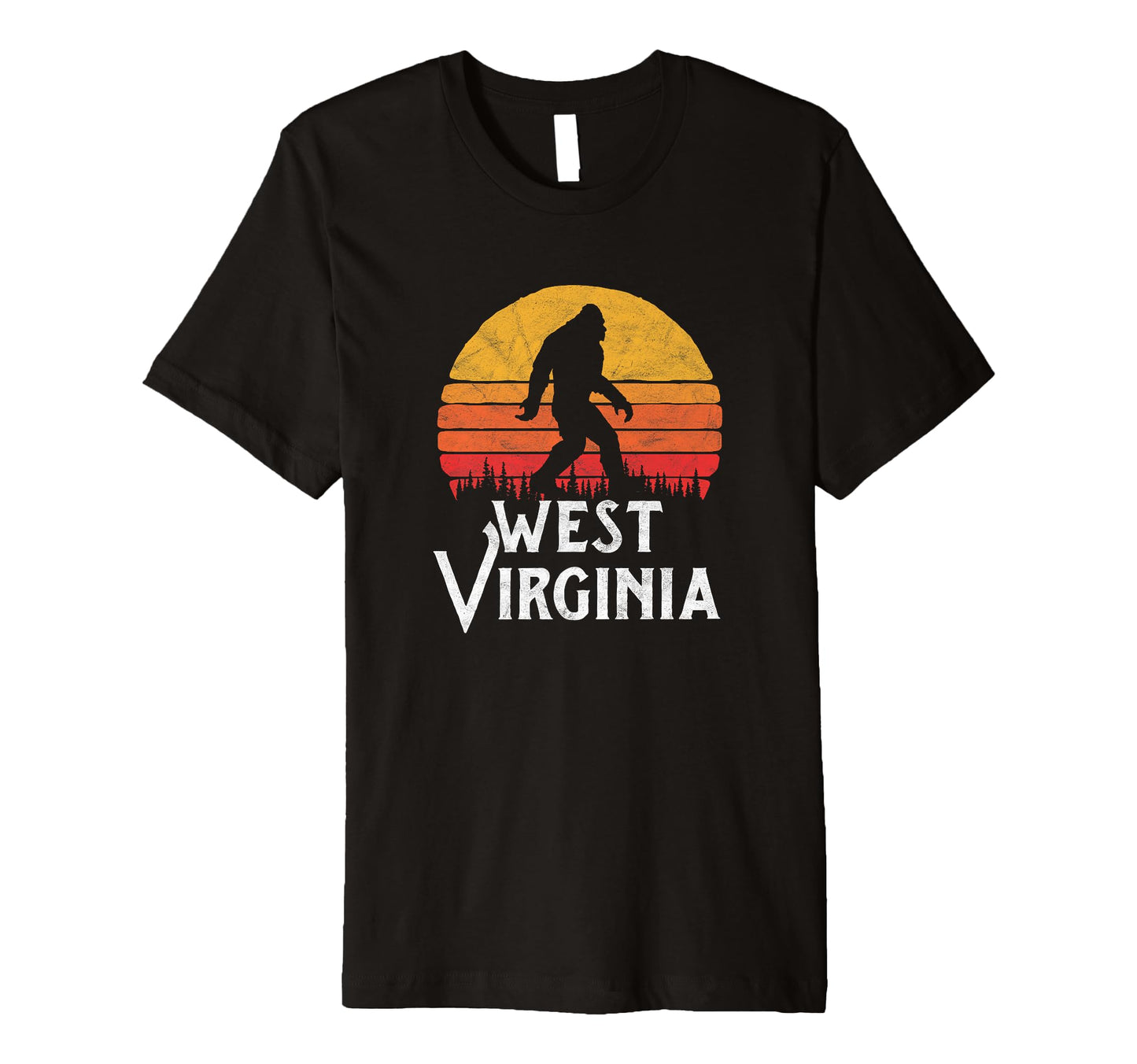 West Virginia Bigfoot Sun Believe T-Shirt - Casual Everyday Wear for Adults - T-Shirt, Sweatshirt, Hoodie