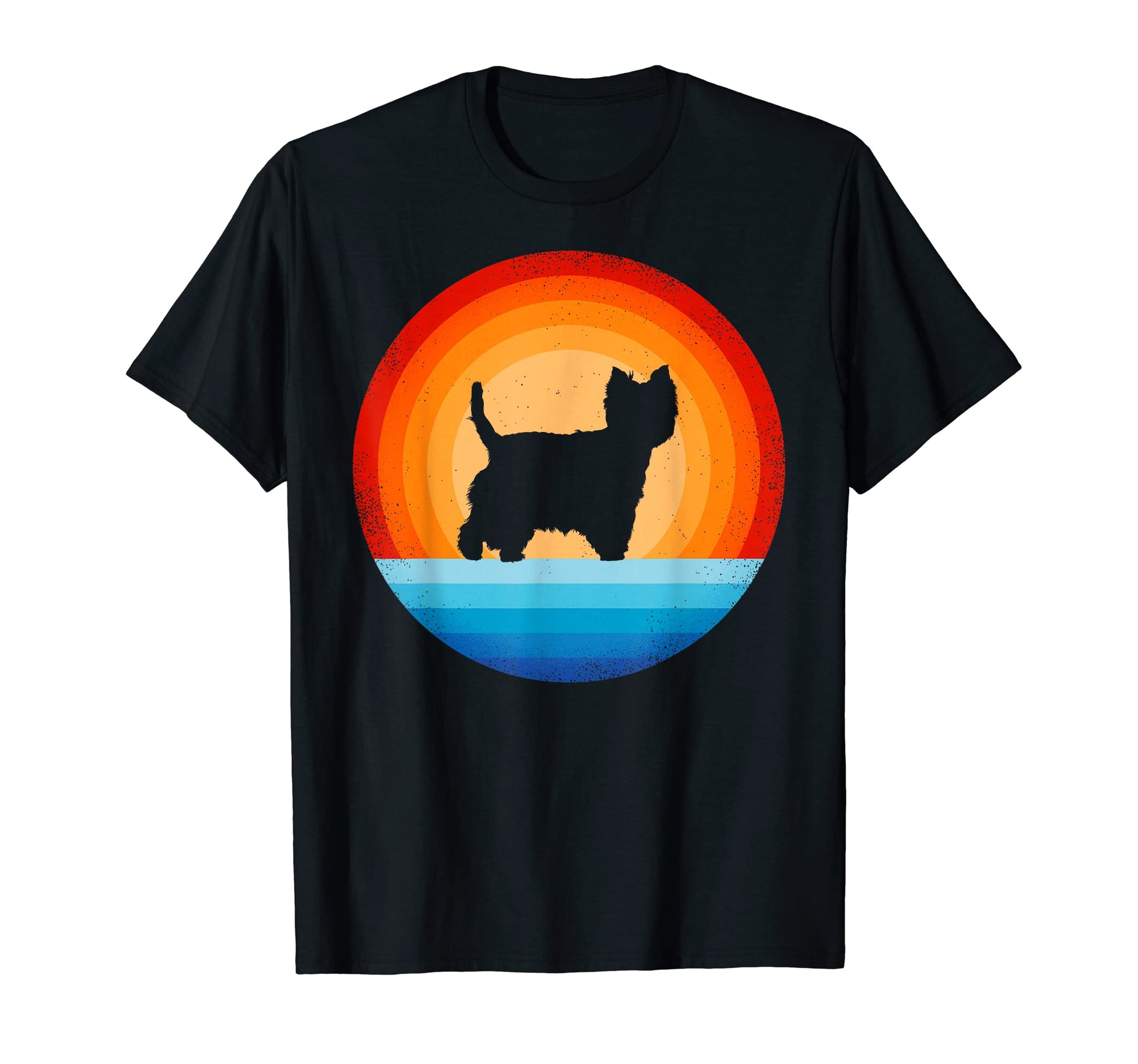 Westie West Highland White Terrier Sunset T-Shirt - Novelty Apparel Unisex - T-Shirt, Sweatshirt, Hoodie