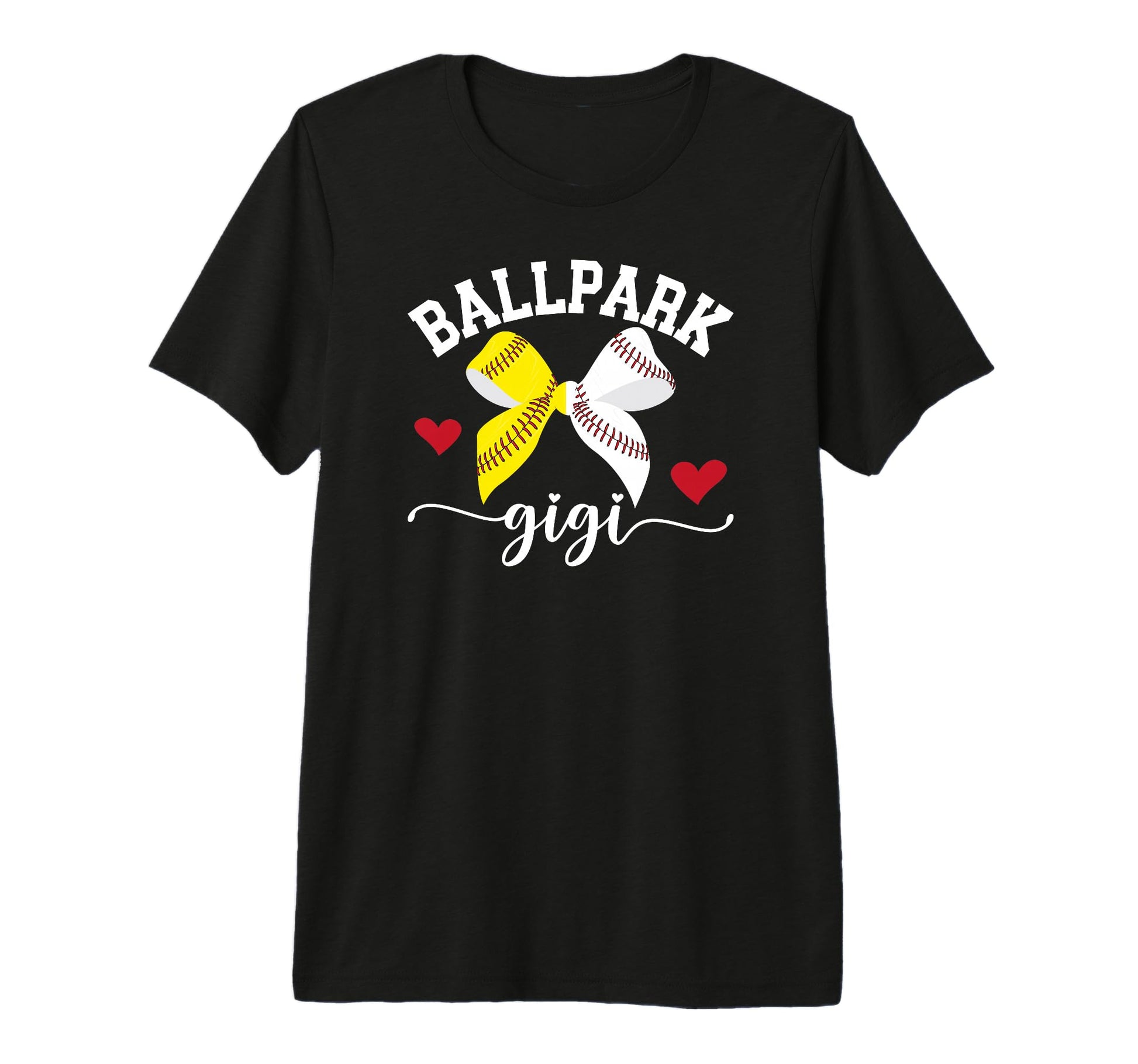 Ballpark Gigi Grandma Softball Baseball T-Shirt - Graphic Print for Adults - T-Shirt, Sweatshirt, Hoodie