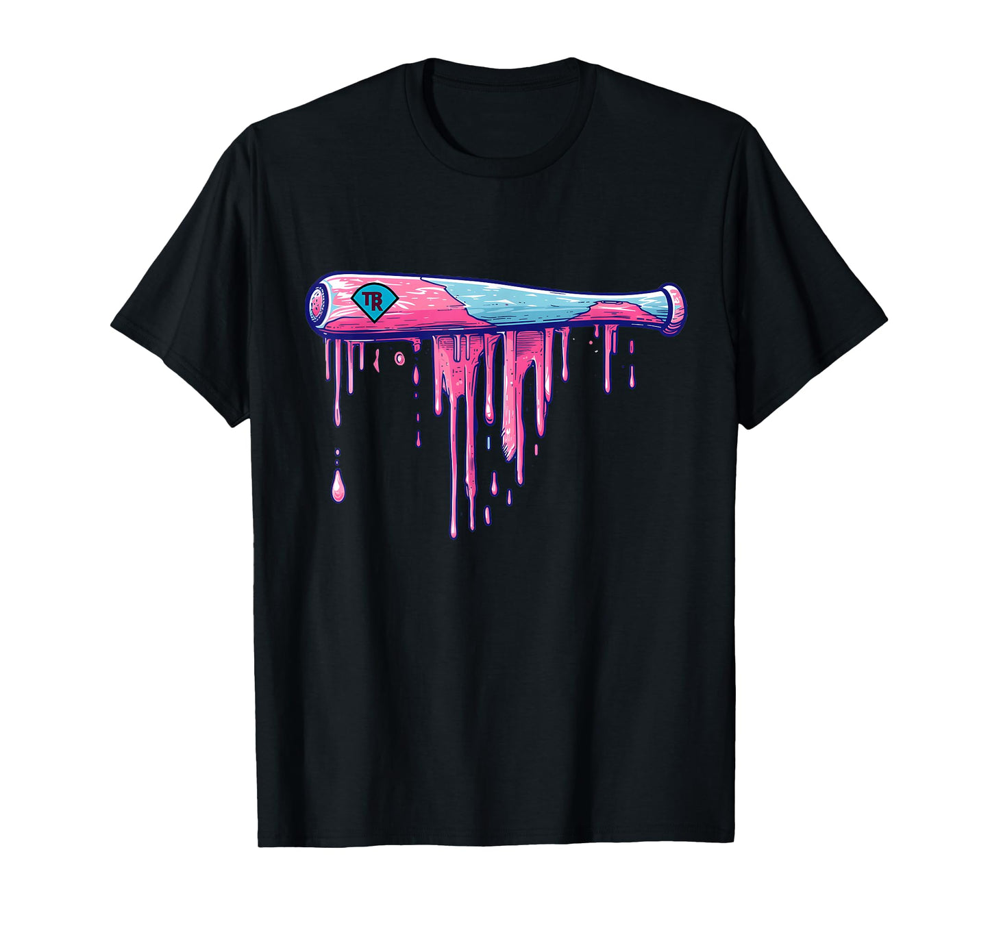 Baseball Bat Sprinkles Drip T-Shirt - Trendy Graphic Unisex - T-Shirt, Sweatshirt, Hoodie