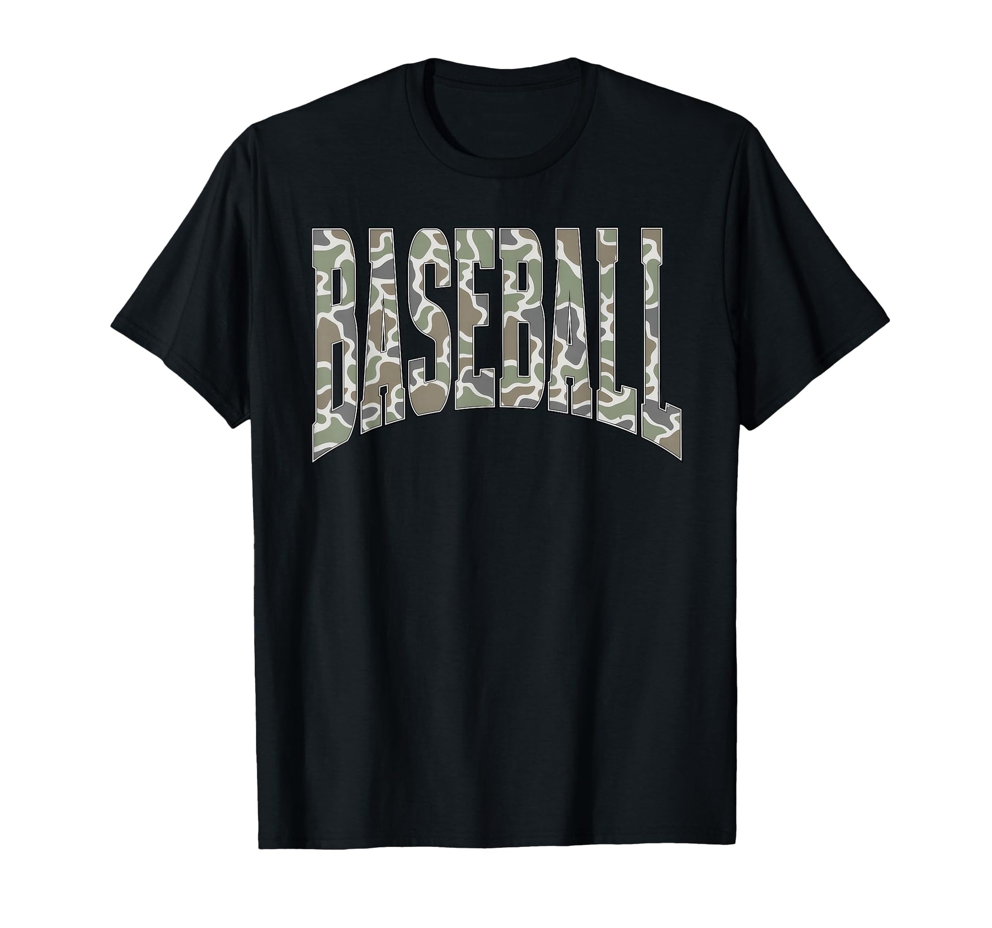 Camouflage Baseball Season Happy Game T-Shirt - Graphic Print for Adults - T-Shirt, Sweatshirt, Hoodie