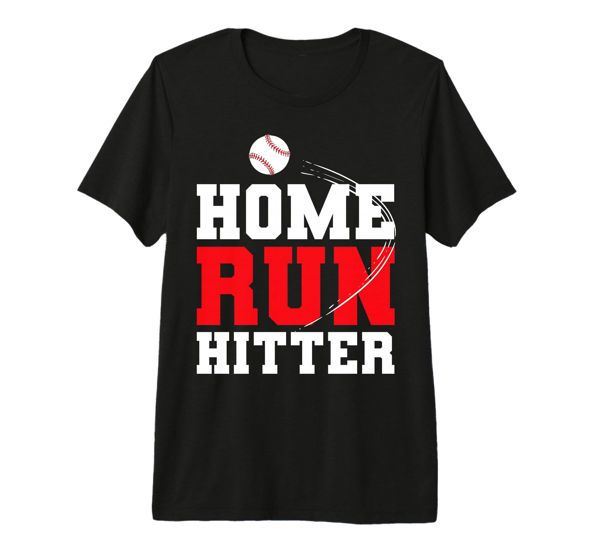 Home Run Hitter Baseball Player Tri T-Shirt - Trendy Graphic for Adults - T-Shirt, Sweatshirt, Hoodie