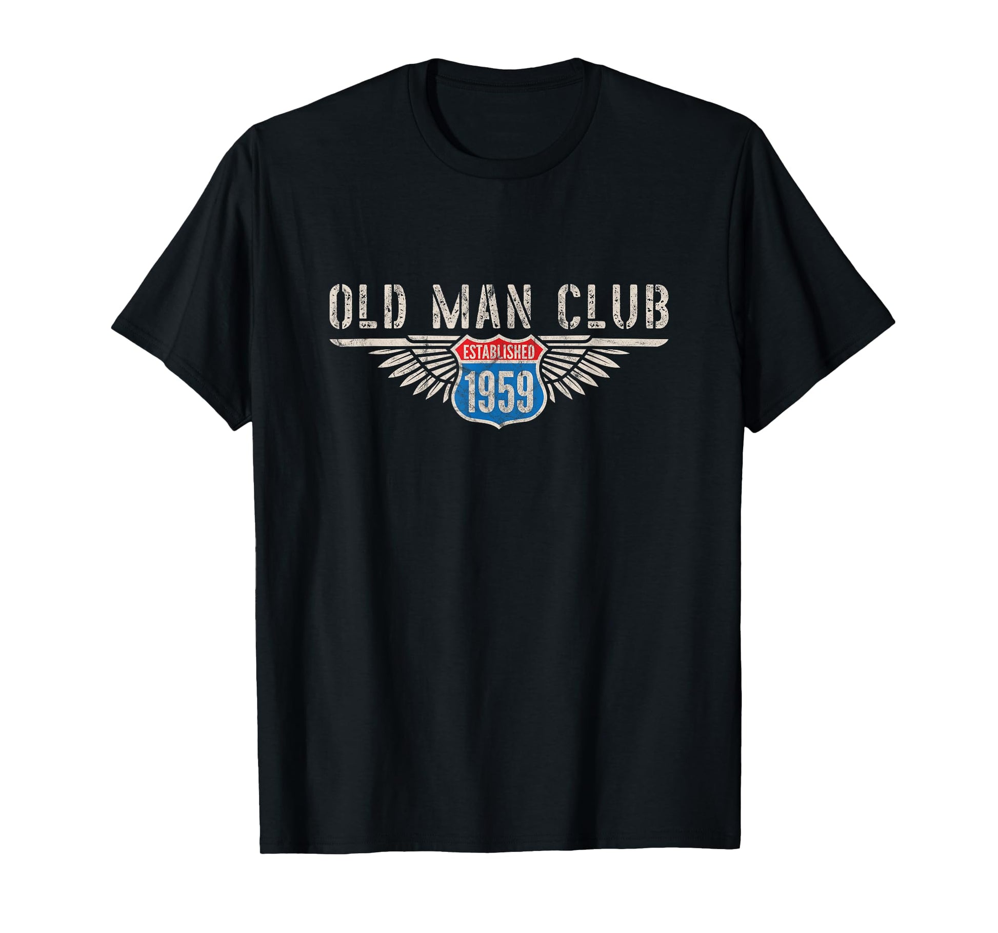 Old Club Est 1959 Awesome Since 59 T-Shirt - Unique Graphic for Adults - T-Shirt, Sweatshirt, Hoodie