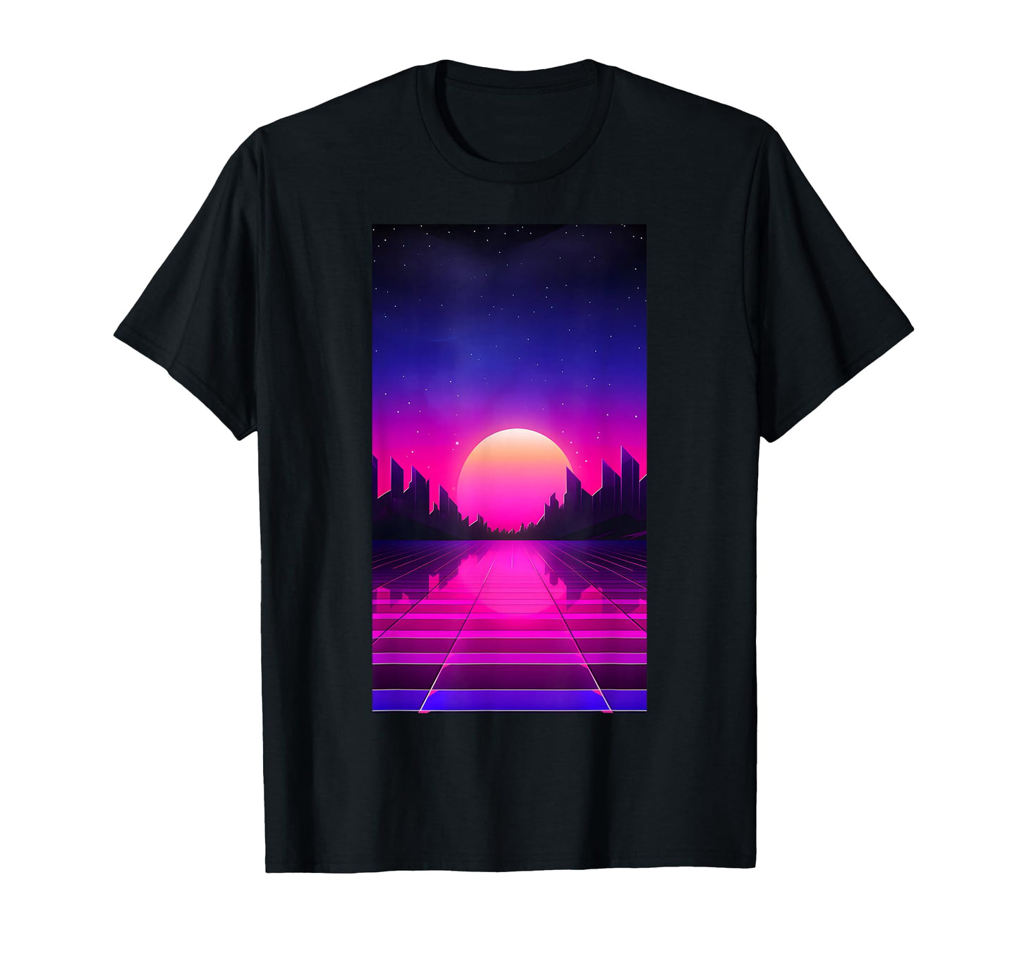 Retrowave Vaporwave Synthwave 80S T-Shirt - Custom Art Print Unisex - T-Shirt, Sweatshirt, Hoodie