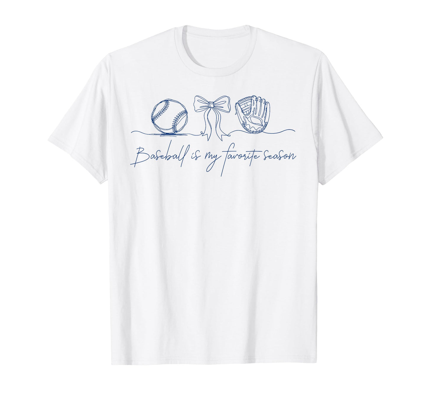 Baseball Is My Favorite Season Coquette T-Shirt - Unique Graphic Men Women - T-Shirt, Sweatshirt, Hoodie