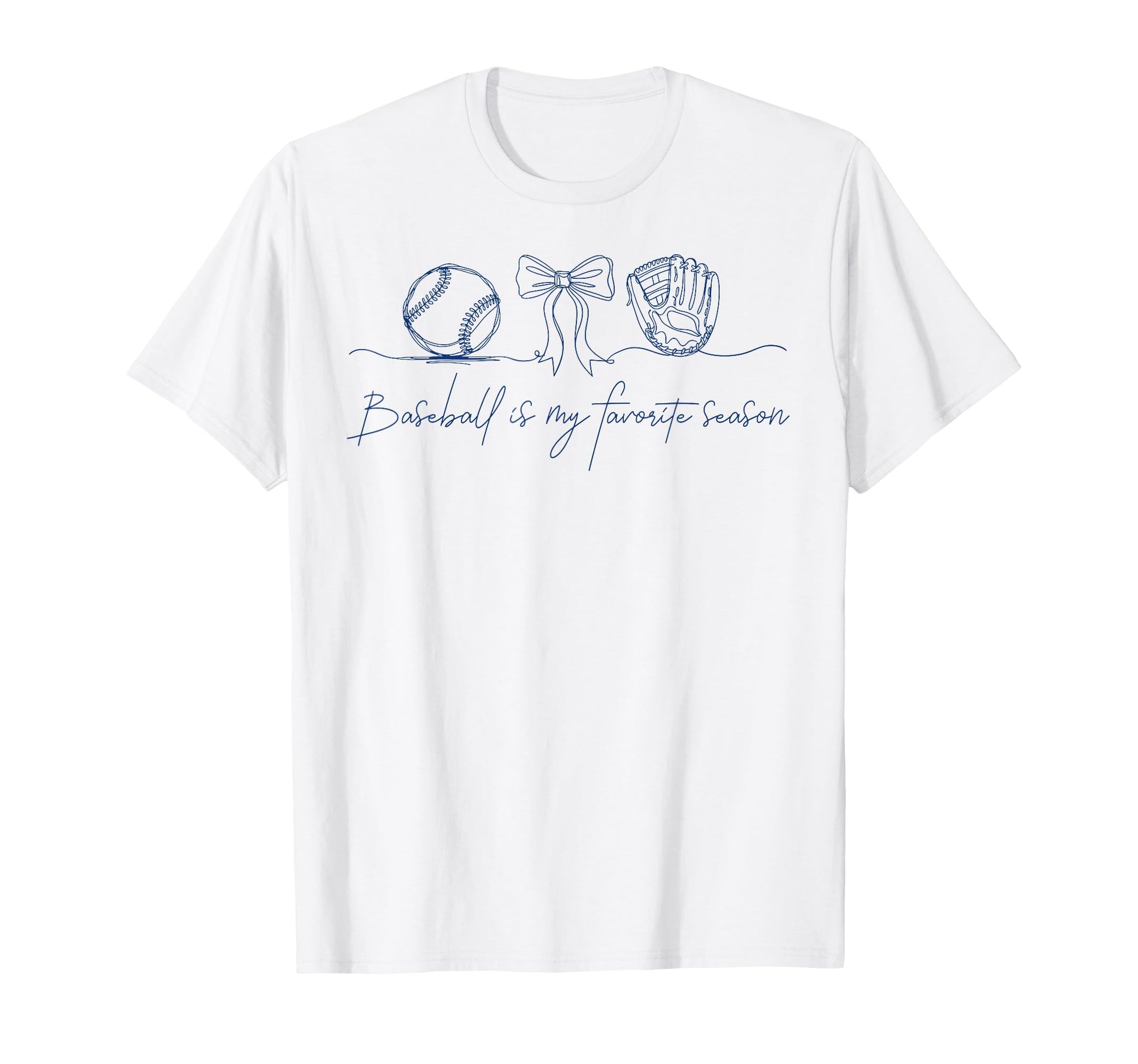 Baseball Is My Favorite Season Coquette T-Shirt - Unique Graphic Men Women - T-Shirt, Sweatshirt, Hoodie