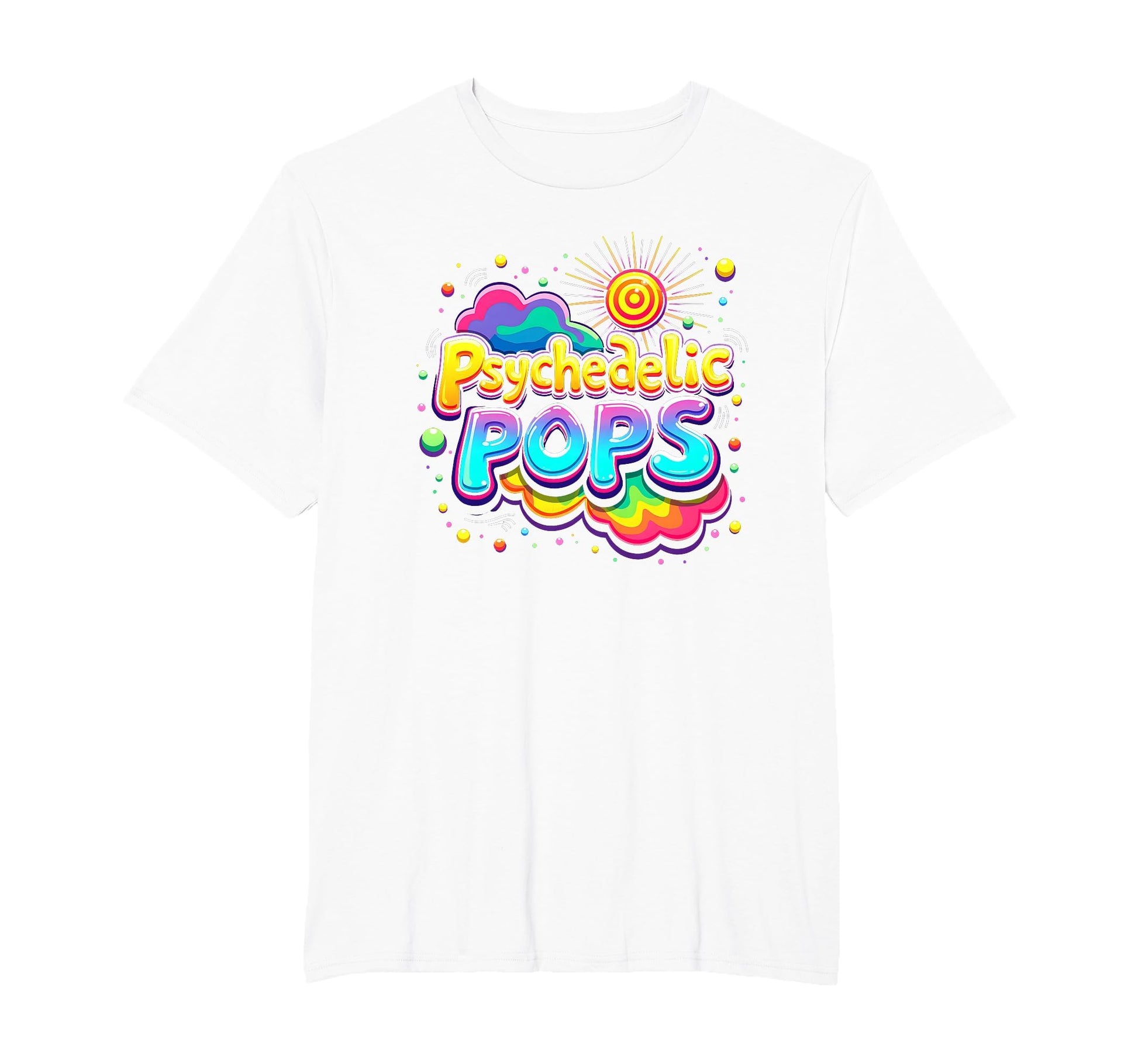 Groovy Dad Psychedelic Pops 60S T-Shirt - Fun Novelty Design for Adults - T-Shirt, Sweatshirt, Hoodie
