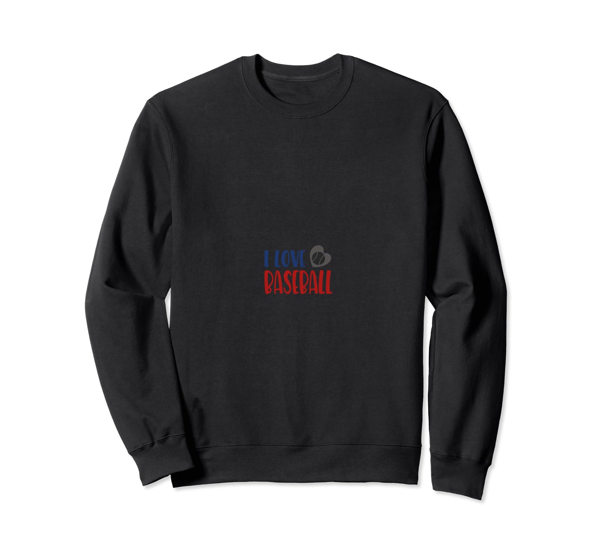 I Love Baseball Heart Ball Play T-Shirt - Minimalist Print for Adults - T-Shirt, Sweatshirt, Hoodie