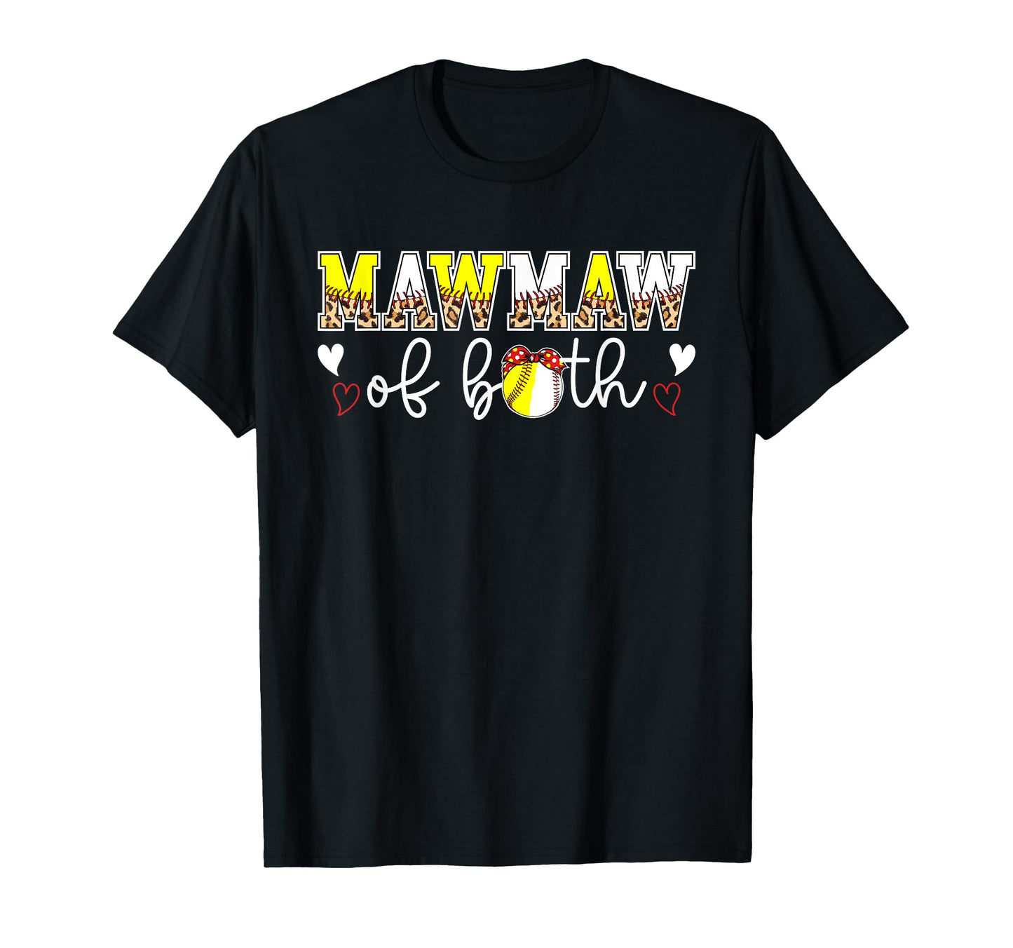Mawmaw Both Leopard Softball Baseball T-Shirt - Streetwear Style Men Women - T-Shirt, Sweatshirt, Hoodie