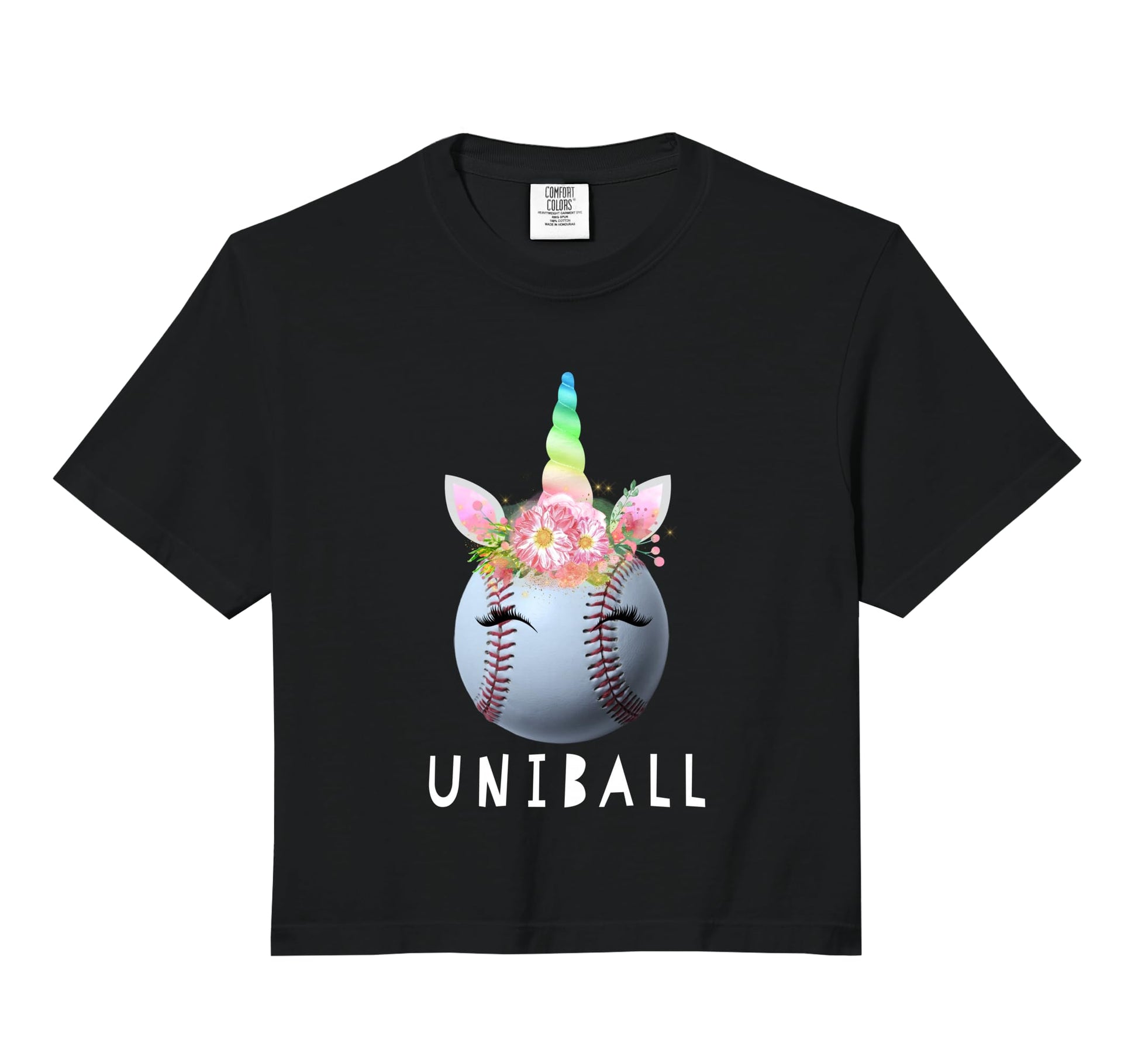 Uniball Funny Unicorn Softball Baseball Hoodie - Unique Graphic Unisex - T-Shirt, Sweatshirt, Hoodie