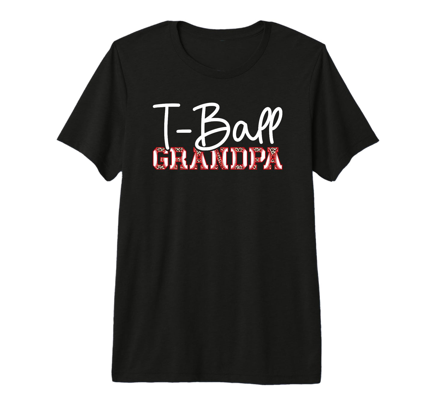 Mens T Ball Grandpa Leopard Baseball T T-Shirt - Novelty Apparel Unisex - T-Shirt, Sweatshirt, Hoodie