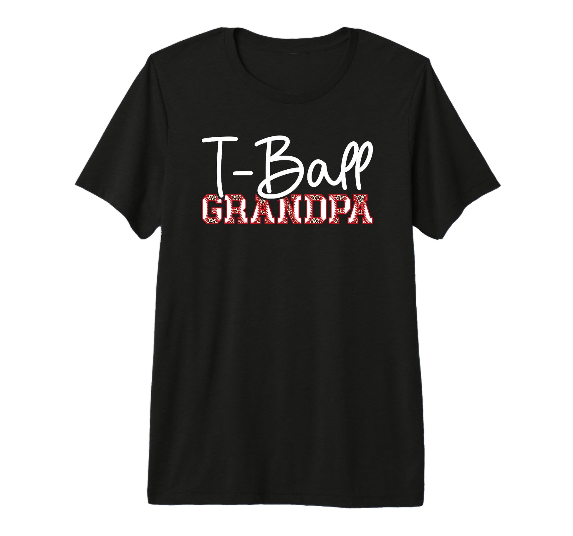 Mens T Ball Grandpa Leopard Baseball T T-Shirt - Novelty Apparel Unisex - T-Shirt, Sweatshirt, Hoodie