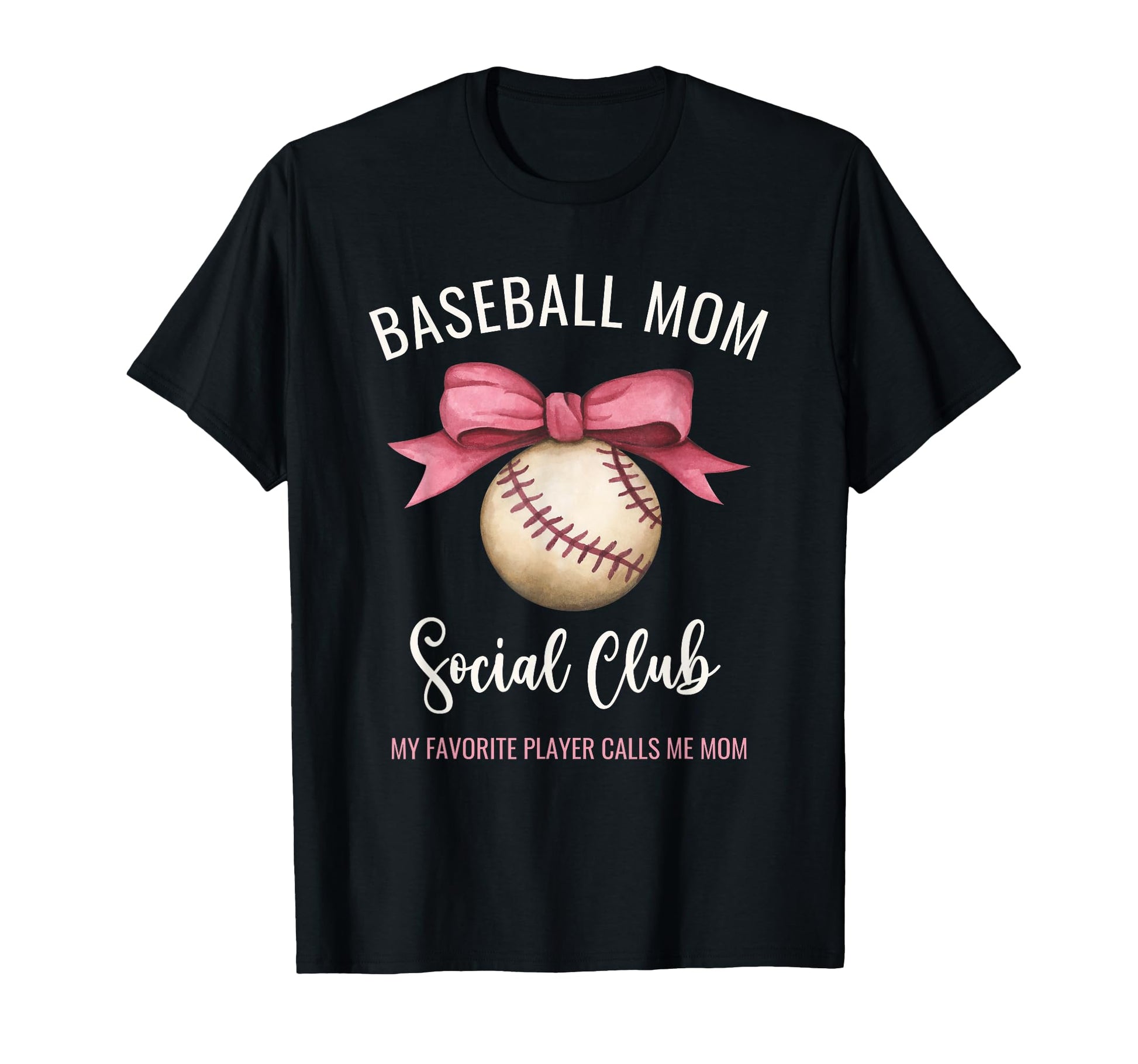 Baseball Mom My Favorite Player Calls T-Shirt - Fun Novelty Design Unisex - T-Shirt, Sweatshirt, Hoodie