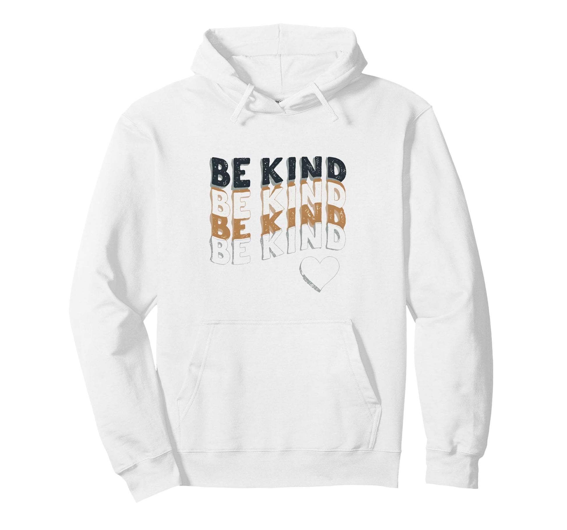 Be Kind Typography Cheerful Kindness Hoodie - Novelty Apparel Men Women - T-Shirt, Sweatshirt, Hoodie