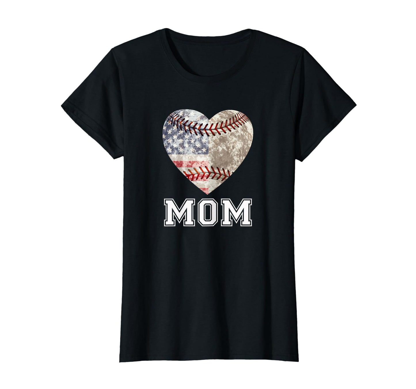 Baseball Mom Distressed Ball T-Shirt - Aesthetic Graphic Men Women - T-Shirt, Sweatshirt, Hoodie