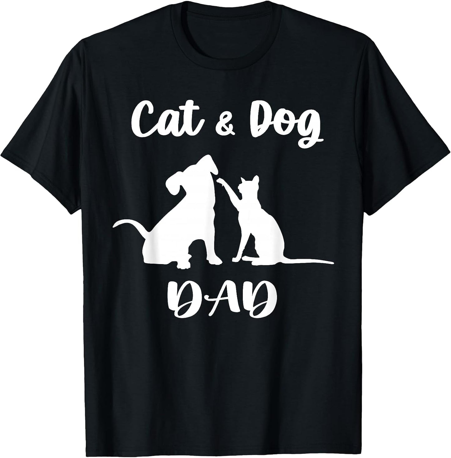 Cat and Dog Dad Pets Animals Lover Puppy for Men - Adult & Kids T-Shirts, Sweatshirts & Hoodies apparel design preview 1