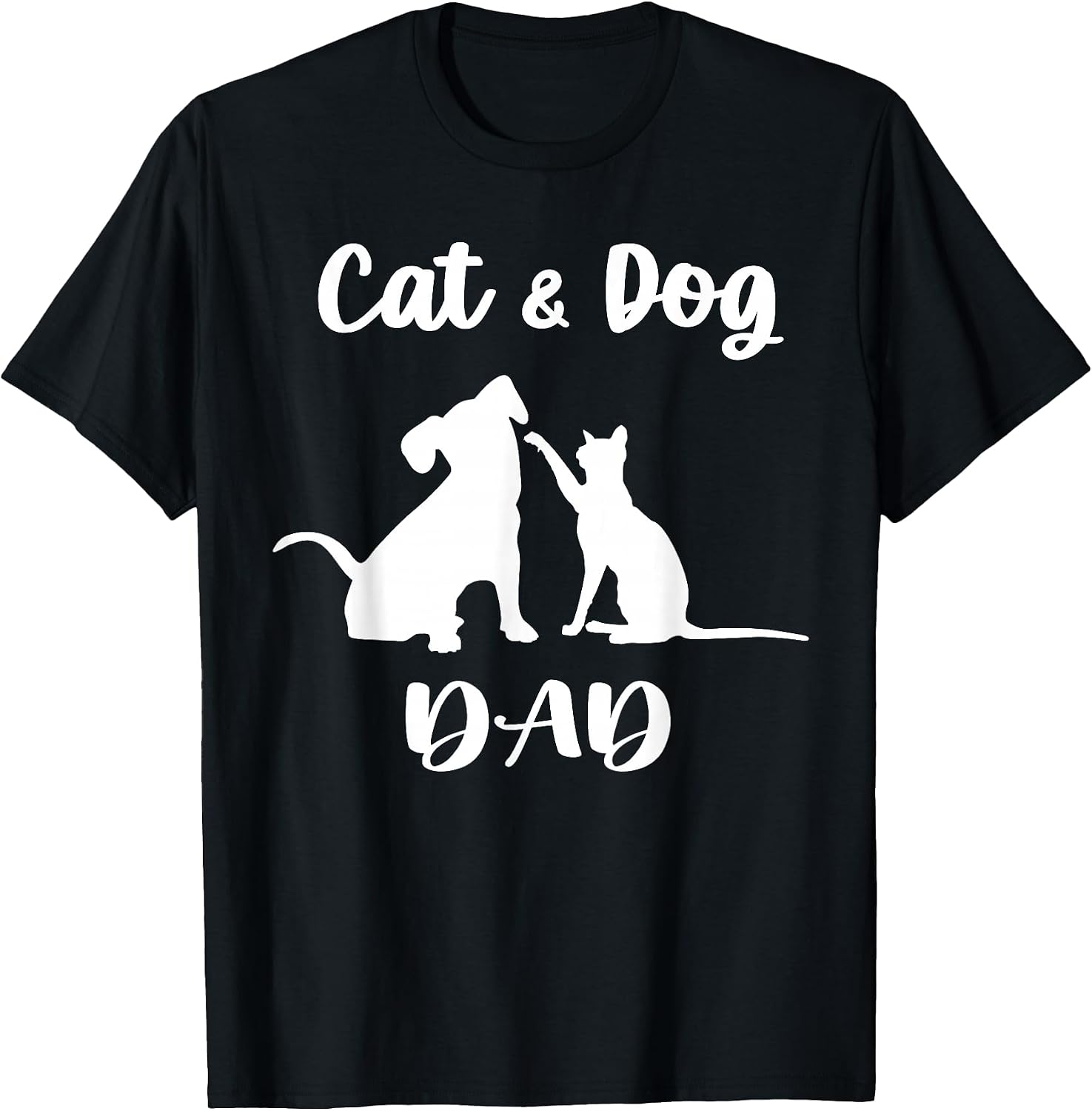 Cat and Dog Dad Pets Animals Lover Puppy for Men - Adult & Kids T-Shirts, Sweatshirts & Hoodies apparel design preview 1
