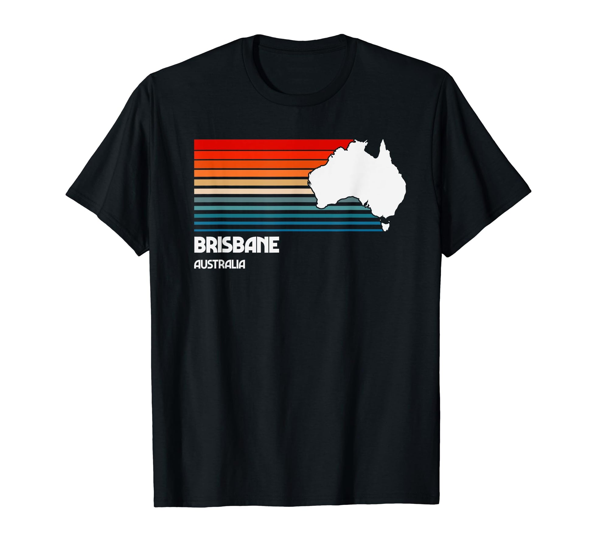 Brisbane Australia Stripes T-Shirt - Casual Everyday Wear Unisex - T-Shirt, Sweatshirt, Hoodie