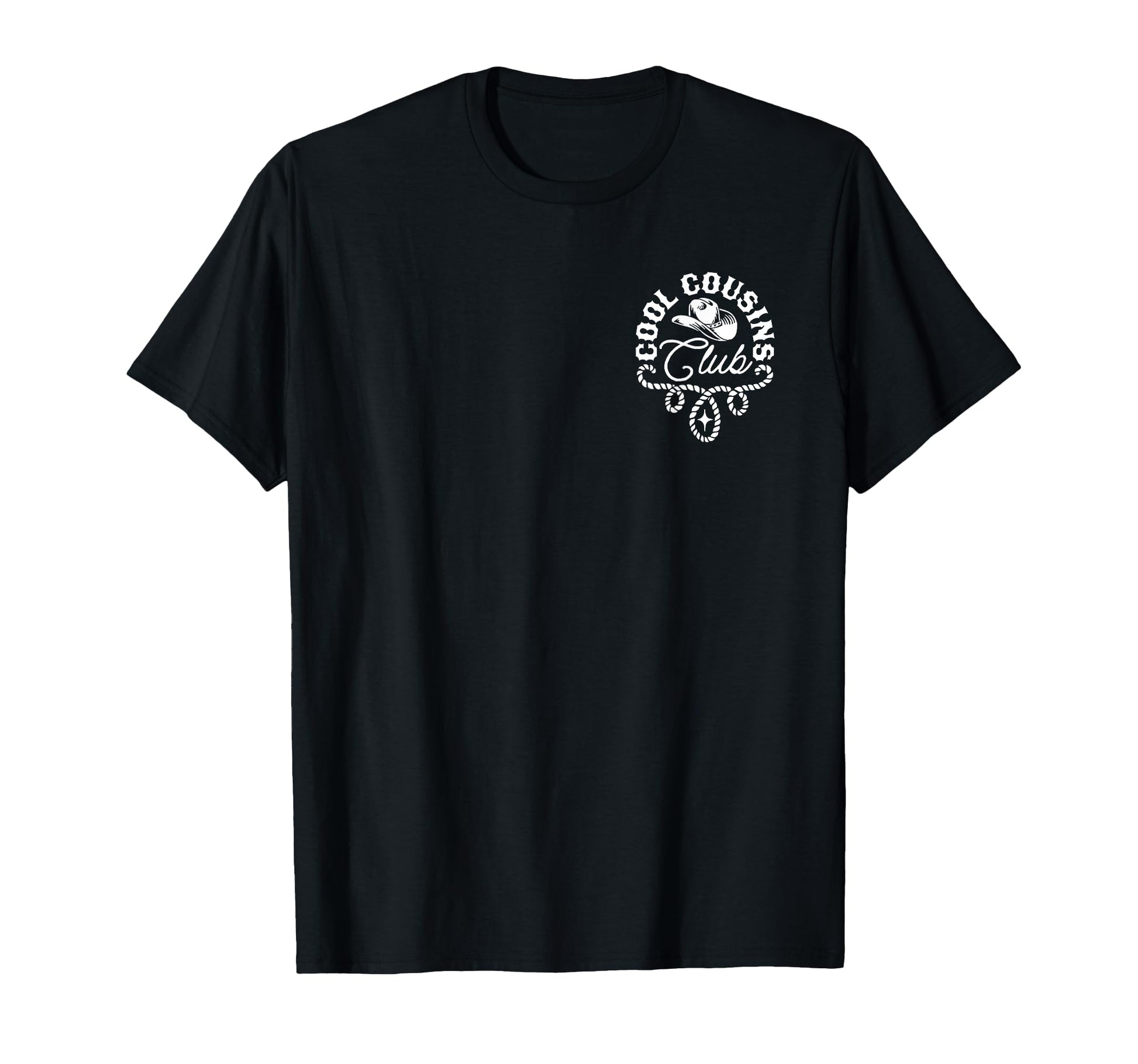 Cousins Club Western Front Back T-Shirt - Trendy Graphic Unisex - T-Shirt, Sweatshirt, Hoodie