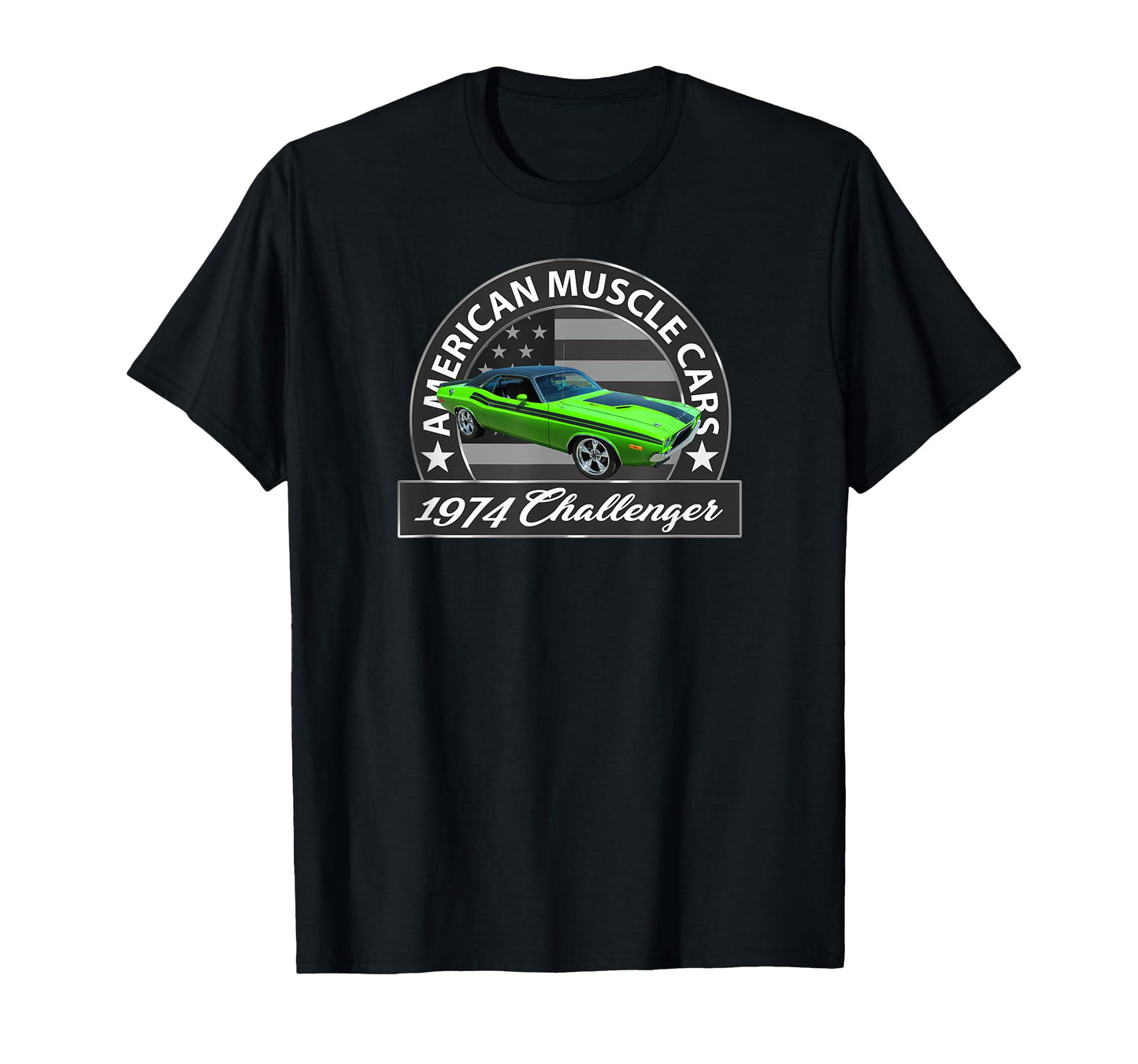 American Muscle Cars 1974 Challenger T-Shirt - Unique Graphic for Adults - T-Shirt, Sweatshirt, Hoodie