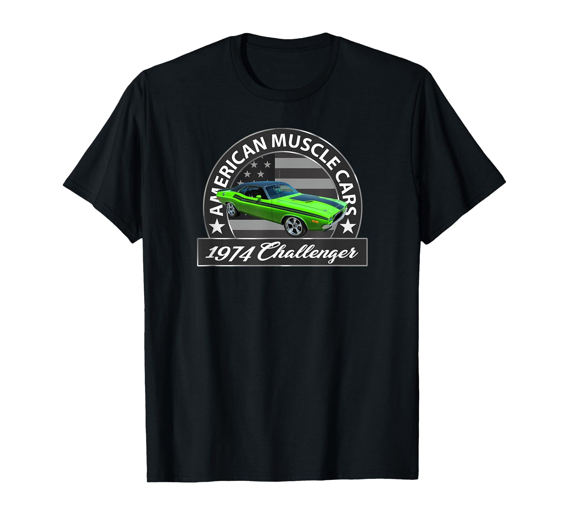 American Muscle Cars 1974 Challenger T-Shirt - Unique Graphic for Adults - T-Shirt, Sweatshirt, Hoodie