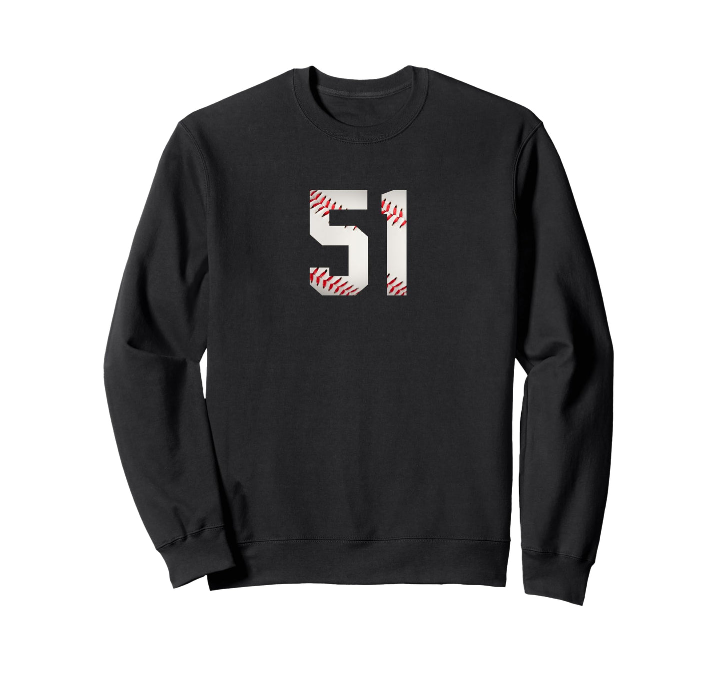 Number 51 Minimalist Birthday Sweatshirt - Custom Art Print Men Women - T-Shirt, Sweatshirt, Hoodie