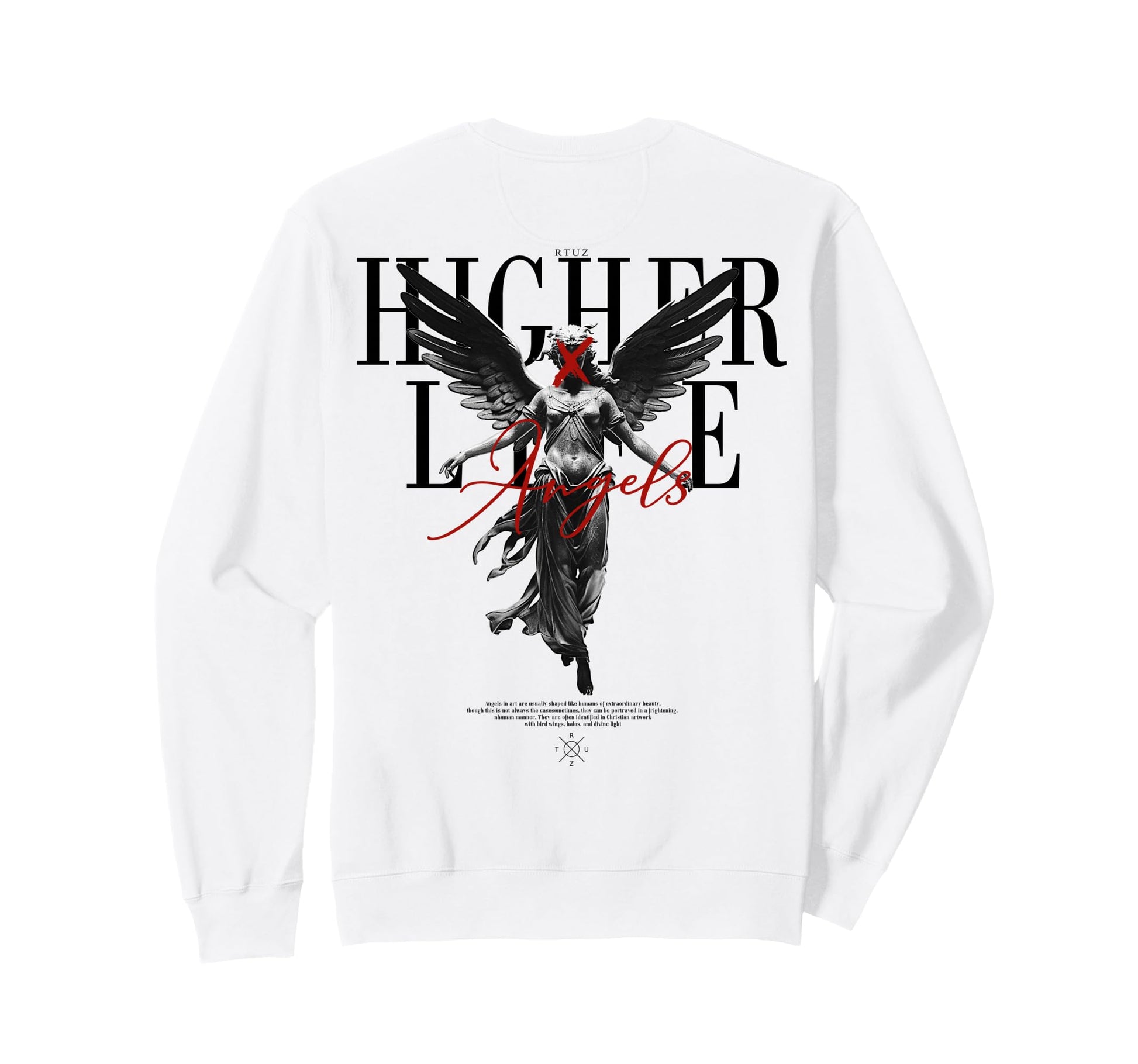 Back Y2K Aesthetic Streetwear Angel Sweatshirt - Trendy Graphic Men Women - T-Shirt, Sweatshirt, Hoodie