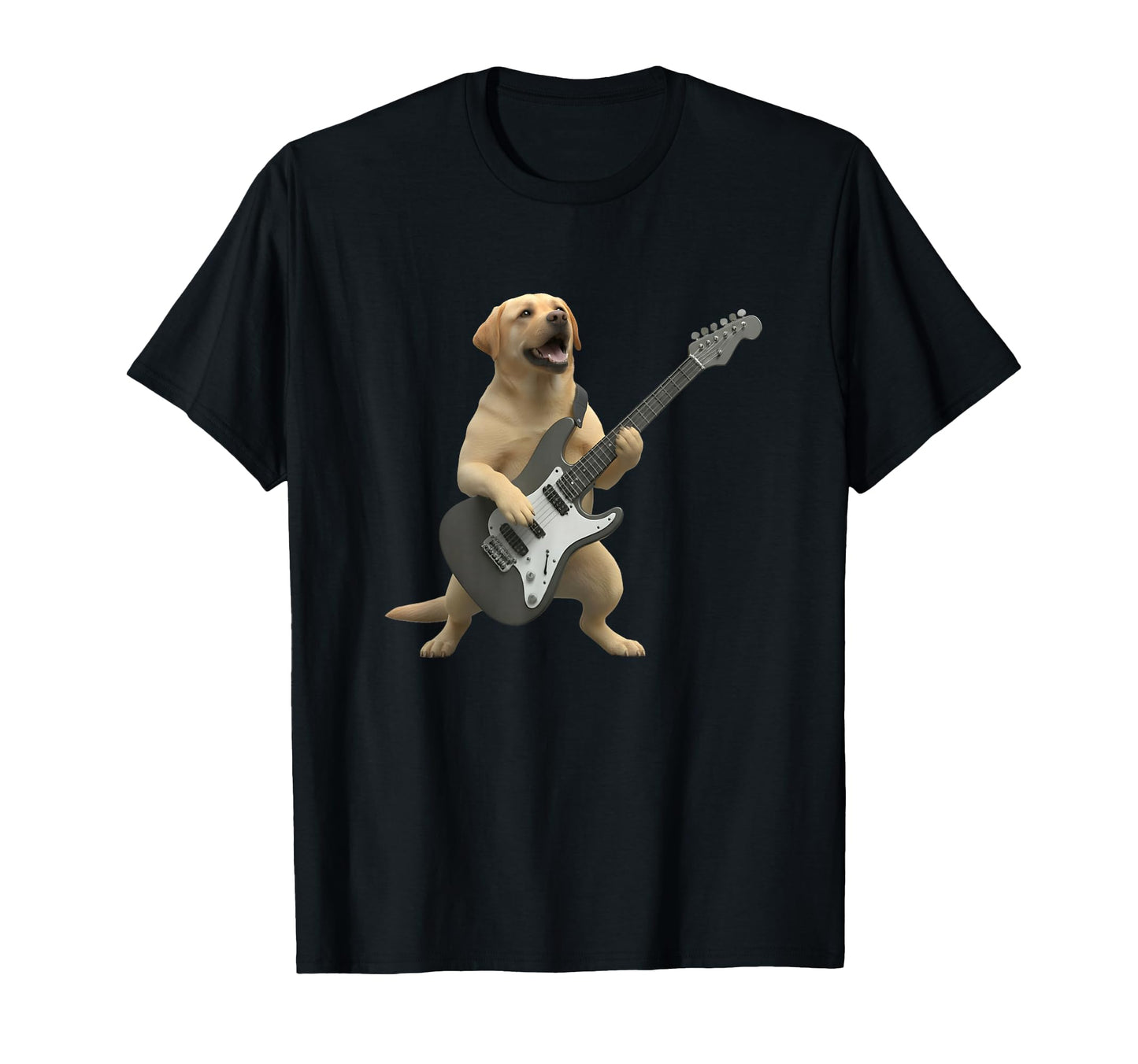 Labrador Playing Electric Guitar T-Shirt - Aesthetic Graphic Men Women - T-Shirt, Sweatshirt, Hoodie