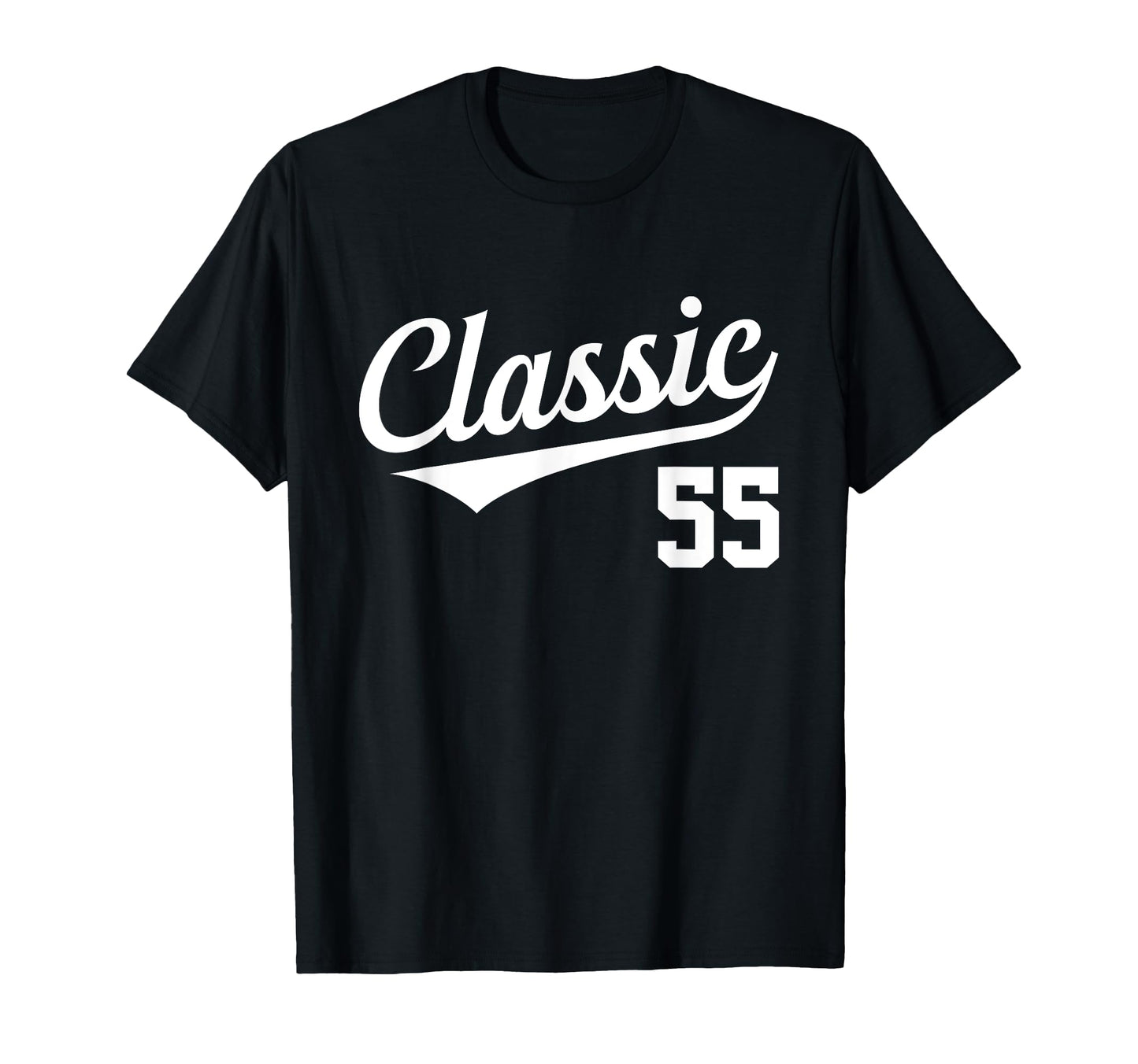 Baseball Jersey Birthday Age 55 T-Shirt - Fun Novelty Design Unisex - T-Shirt, Sweatshirt, Hoodie