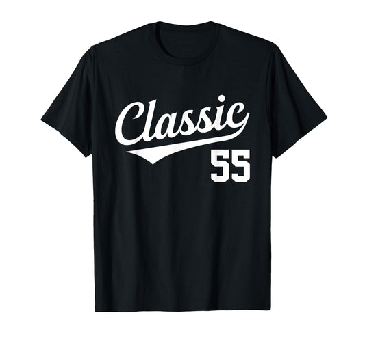 Baseball Jersey Birthday Age 55 T-Shirt - Fun Novelty Design Unisex - T-Shirt, Sweatshirt, Hoodie