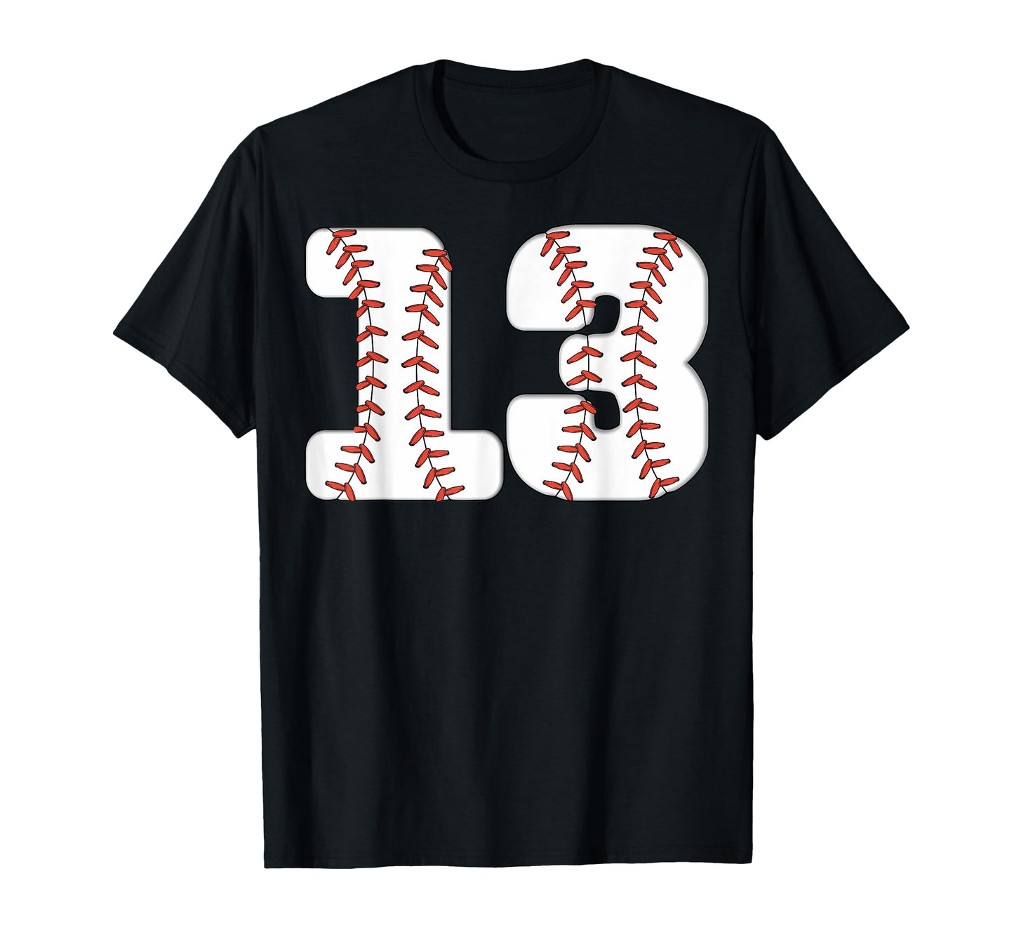 Baseball Number 13 Baseball Birthday T-Shirt - Fun Novelty Design Unisex - T-Shirt, Sweatshirt, Hoodie