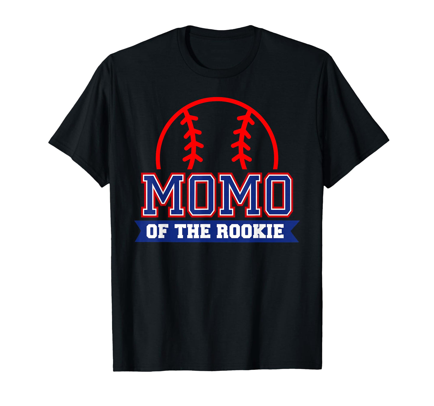 Momo Rookie 1St Birthday Baseball Theme T-Shirt - Custom Art Print Unisex - T-Shirt, Sweatshirt, Hoodie