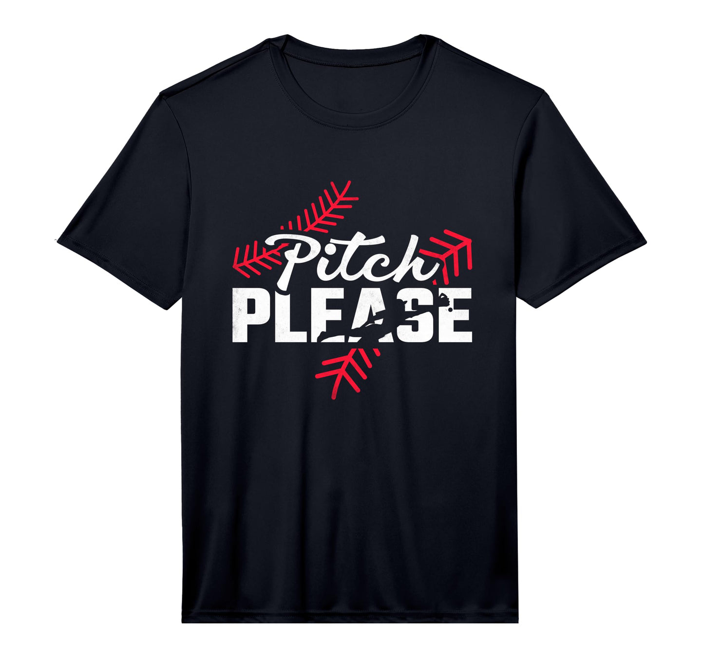 Mens Pitch Please Baseball Performance T-Shirt - Fun Novelty Design Unisex - T-Shirt, Sweatshirt, Hoodie