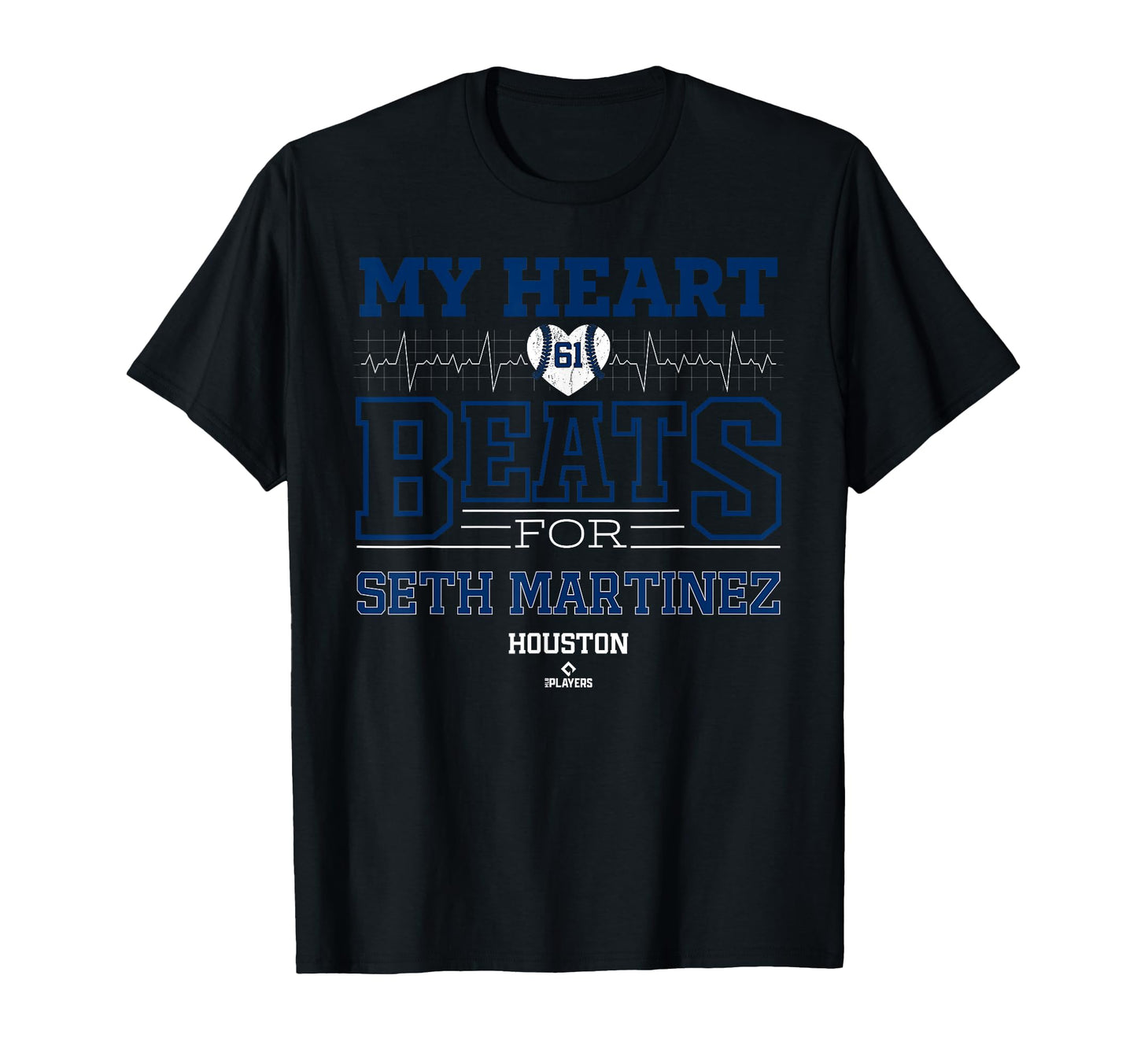 My Heart Beats Seth Martinez Houston T-Shirt - Trendy Graphic Men Women - T-Shirt, Sweatshirt, Hoodie