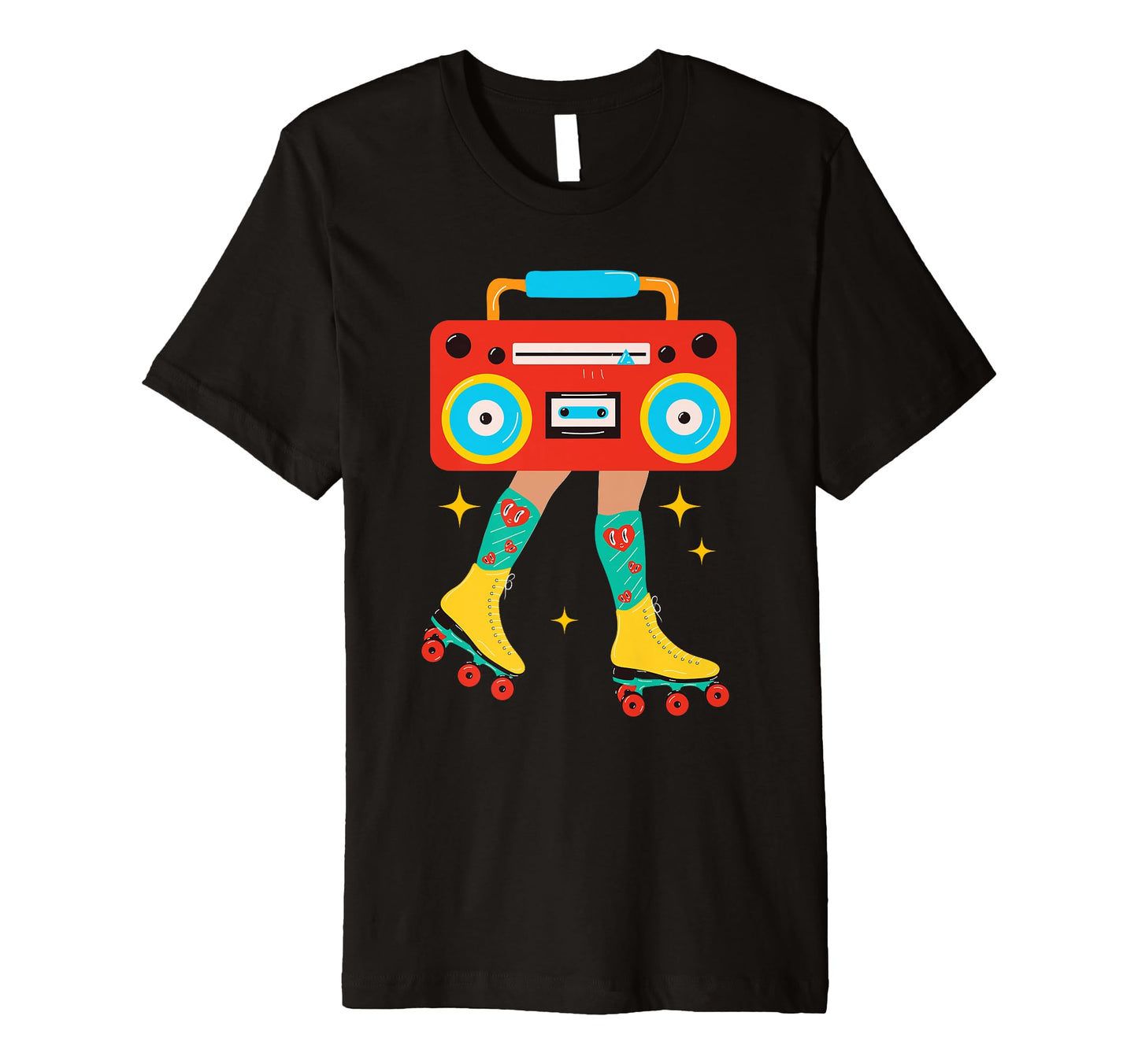 Rollerskates Funny 80S 90S Roller T-Shirt - Fun Novelty Design for Adults - T-Shirt, Sweatshirt, Hoodie