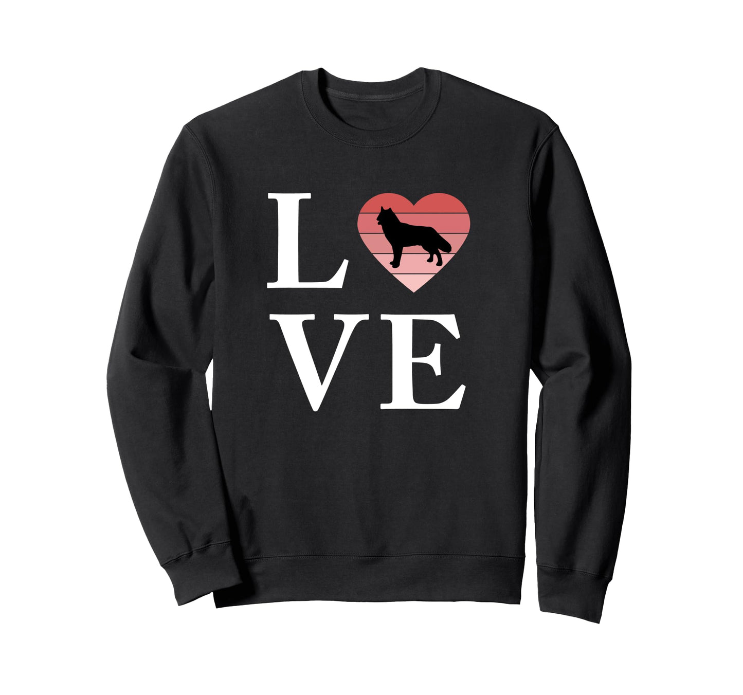 Dog Breed Northern Inuit Word Sweatshirt - Fun Novelty Design for Adults - T-Shirt, Sweatshirt, Hoodie