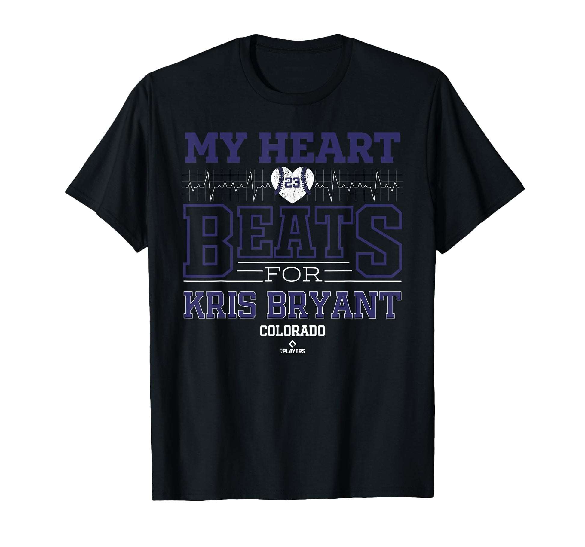 My Heart Beats Kris Bryant Colorado T-Shirt - Unique Graphic Unisex - T-Shirt, Sweatshirt, Hoodie