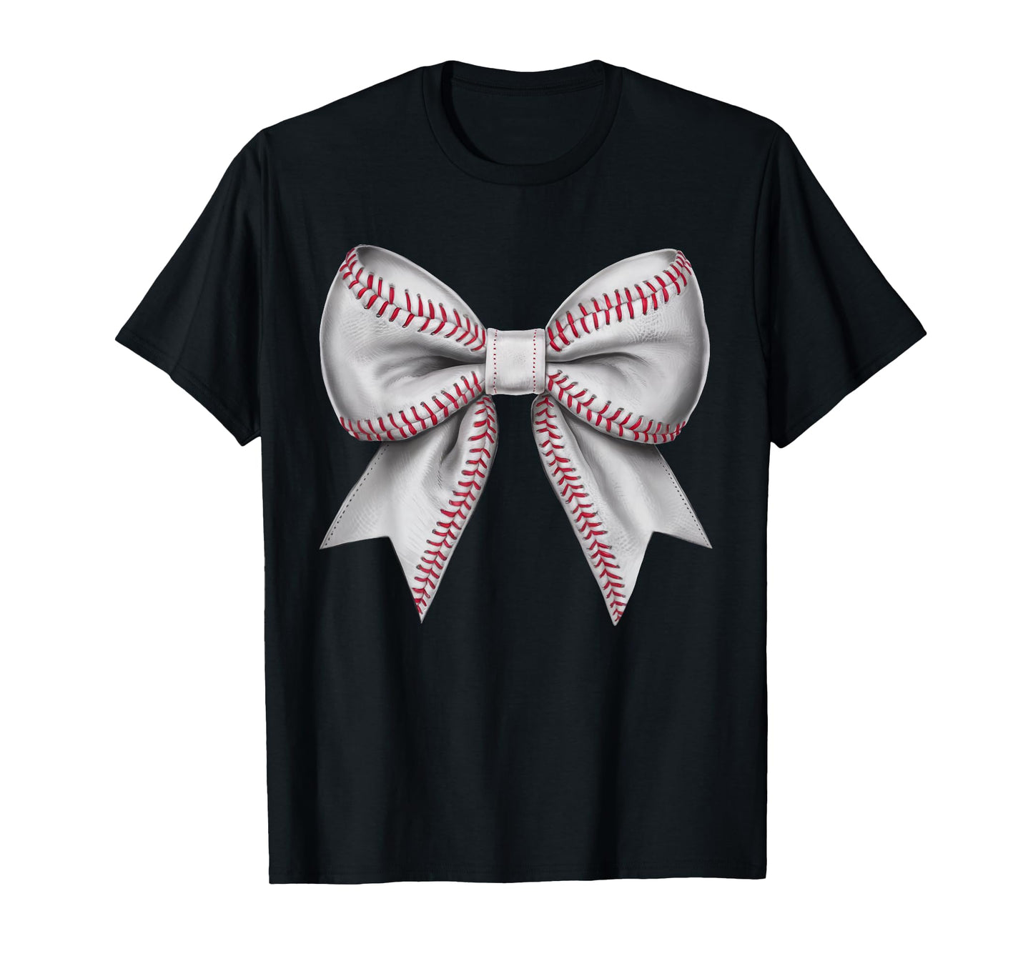 Coquette Bow Funny Baseball Lover Game T-Shirt - Custom Art Print Unisex - T-Shirt, Sweatshirt, Hoodie