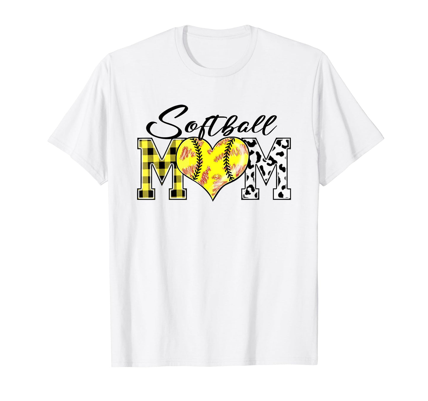 Softball Mom Leopard Funny Softball Mom T-Shirt - Graphic Print for Adults - T-Shirt, Sweatshirt, Hoodie