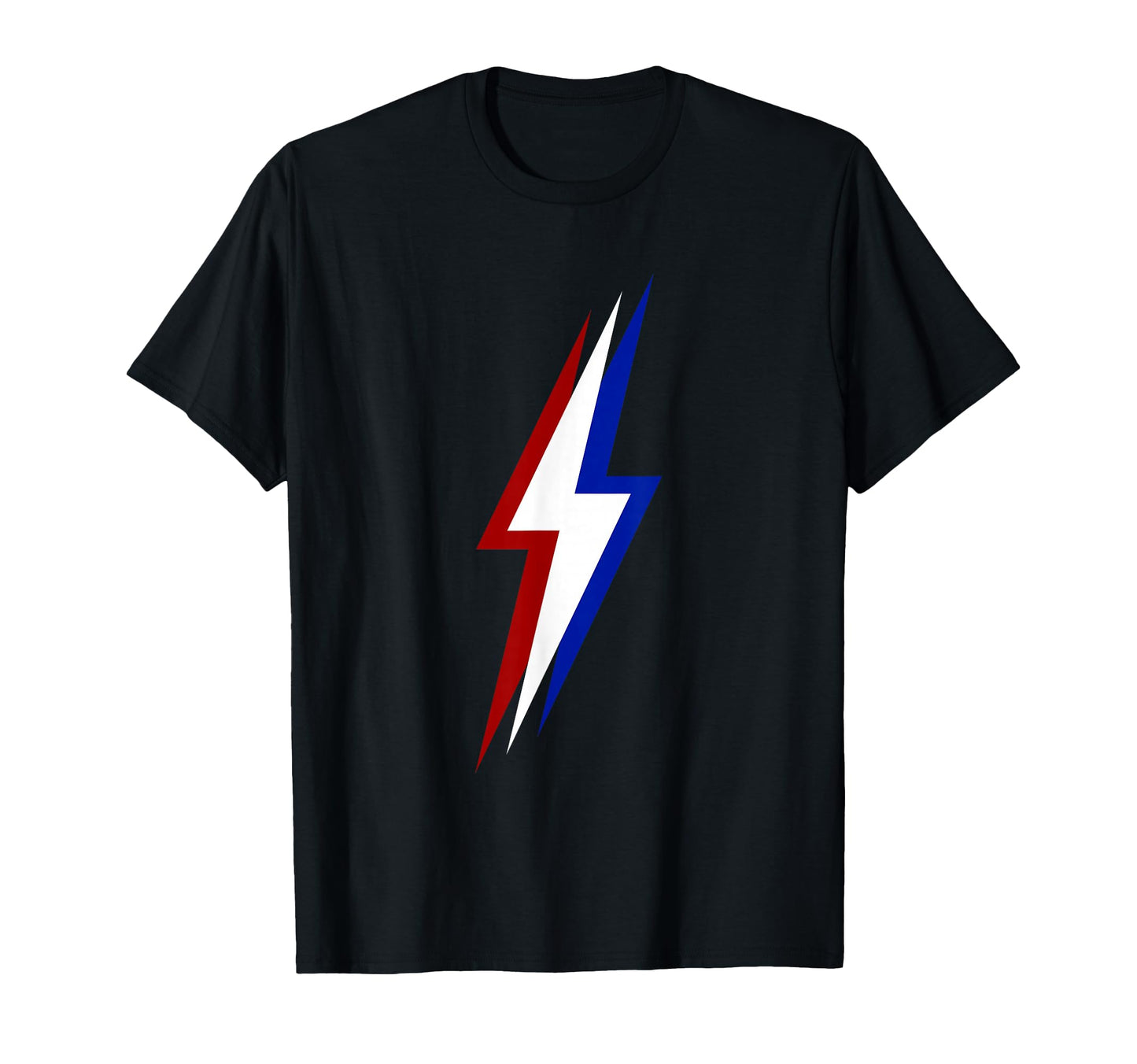 Red White And Blue 3 Lightning Bolt T-Shirt - Trendy Graphic Unisex - T-Shirt, Sweatshirt, Hoodie