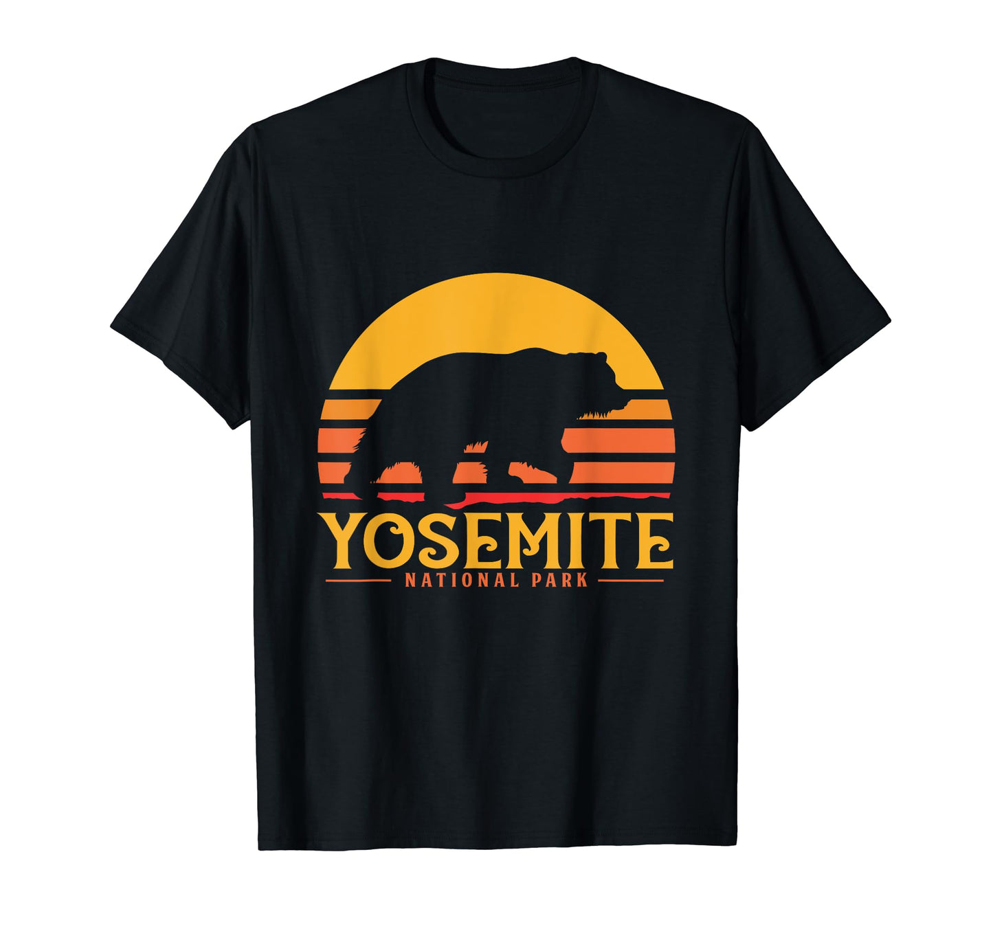 Yosemite National Park Bear Hiking T-Shirt - Unique Graphic for Adults - T-Shirt, Sweatshirt, Hoodie